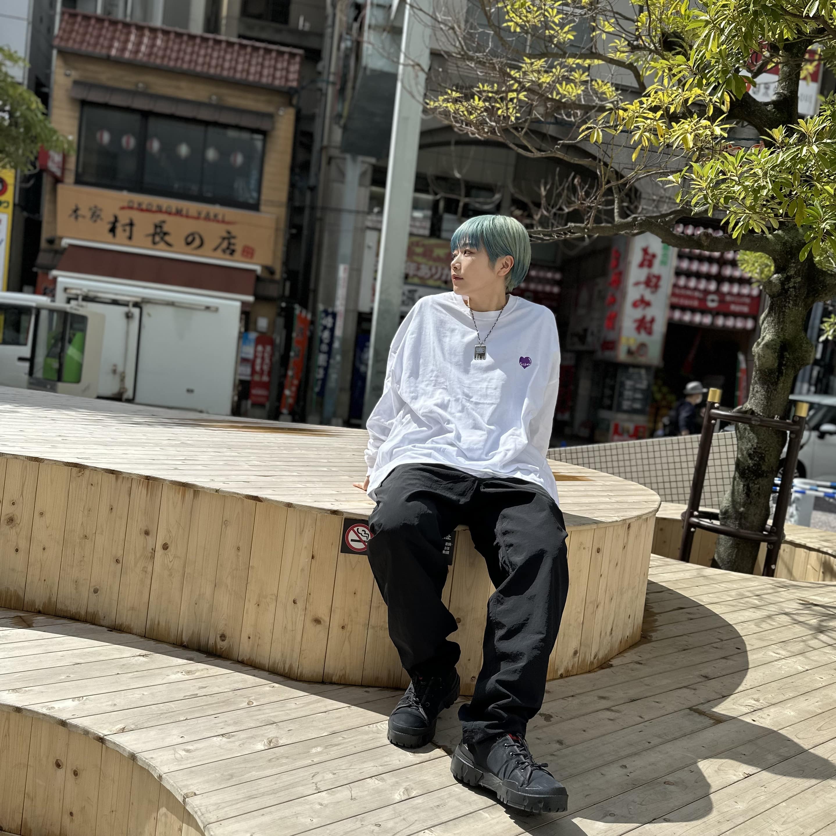 Fm heart BIG L/S hrsm WHITE WHITE L