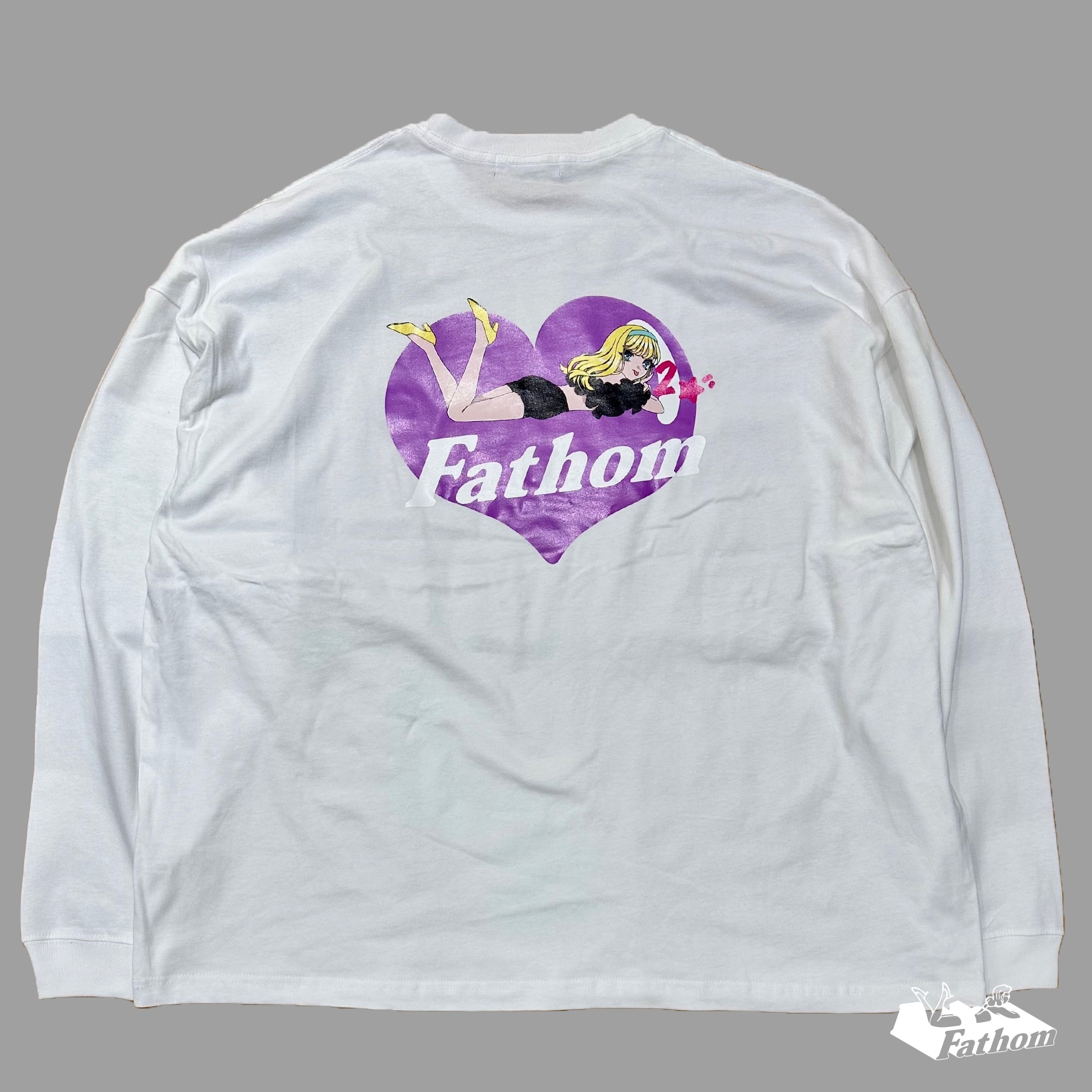  Fm heart BIG L/S hrsm WHITE WHITE XL