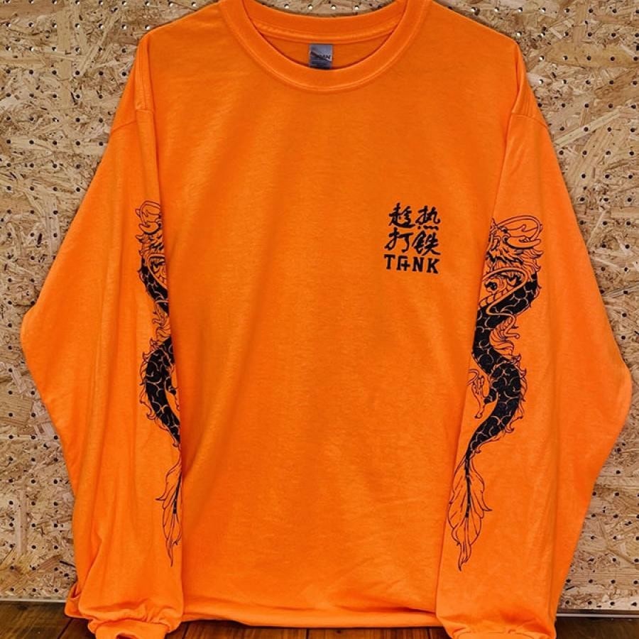 TANK × Shun Nakao『lucky girl』ロングスリーブTシャツ（オレンジ）