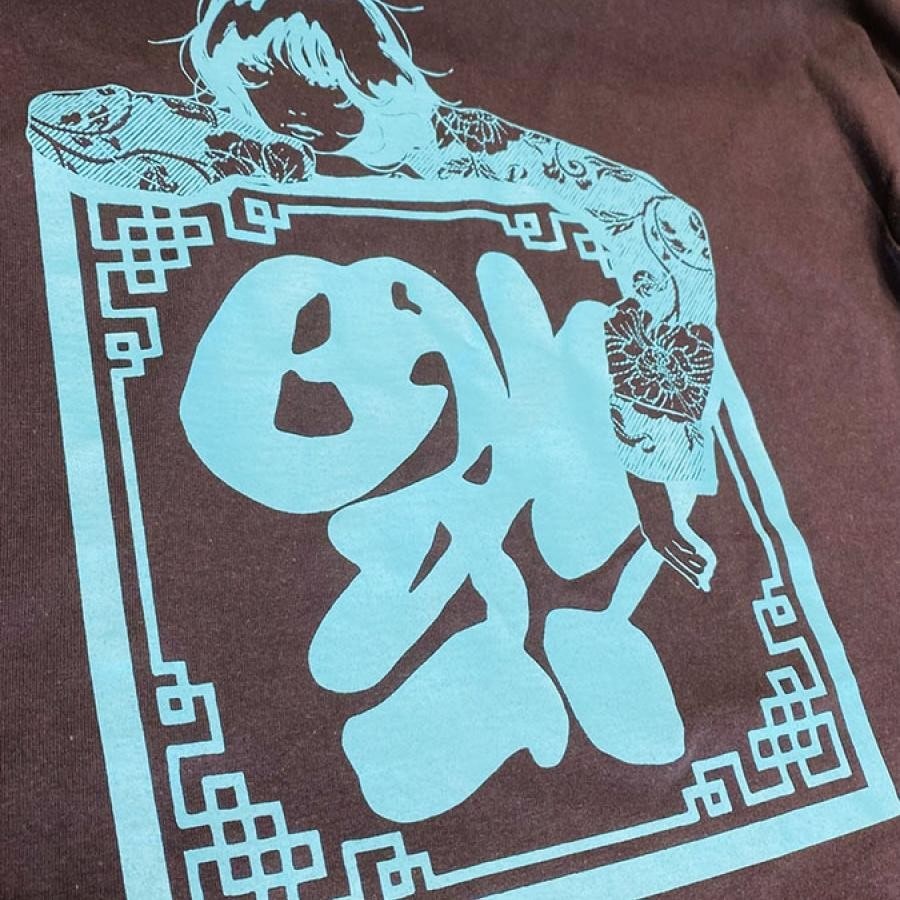 TANK × Shun Nakao『lucky girl』ロングスリーブTシャツ（ブラック） M ブラック