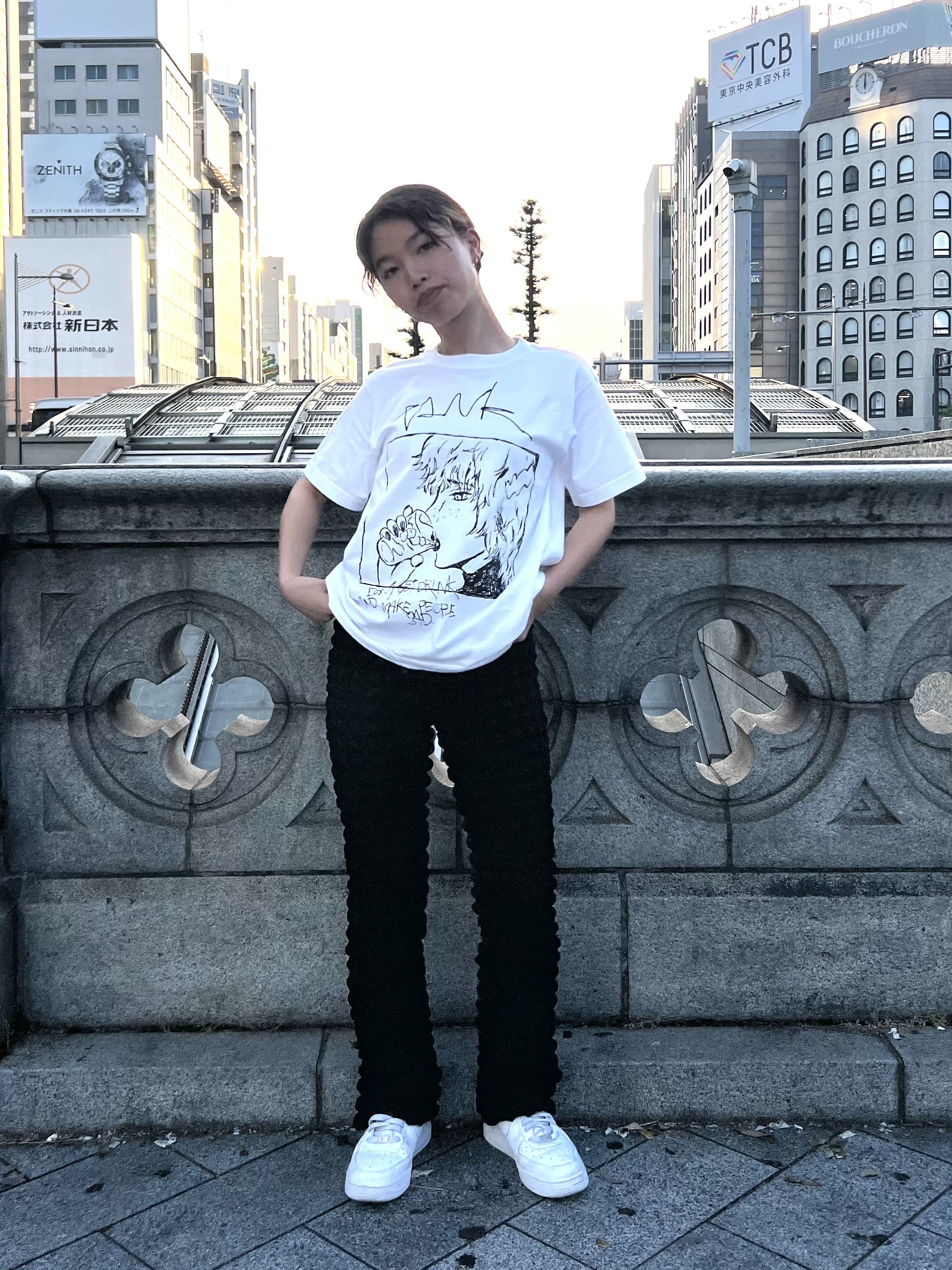 YUGO. コラボ Tシャツ（ホワイト） M