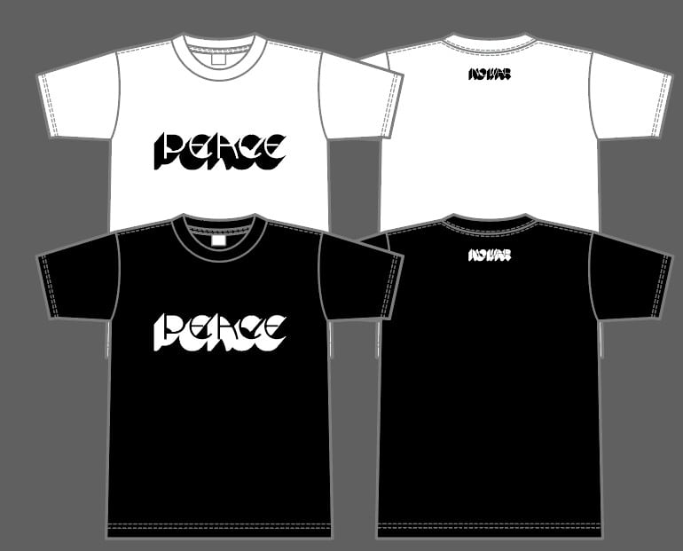 PEACE / NO WAR Tシャツ (WHITE) WHITE M