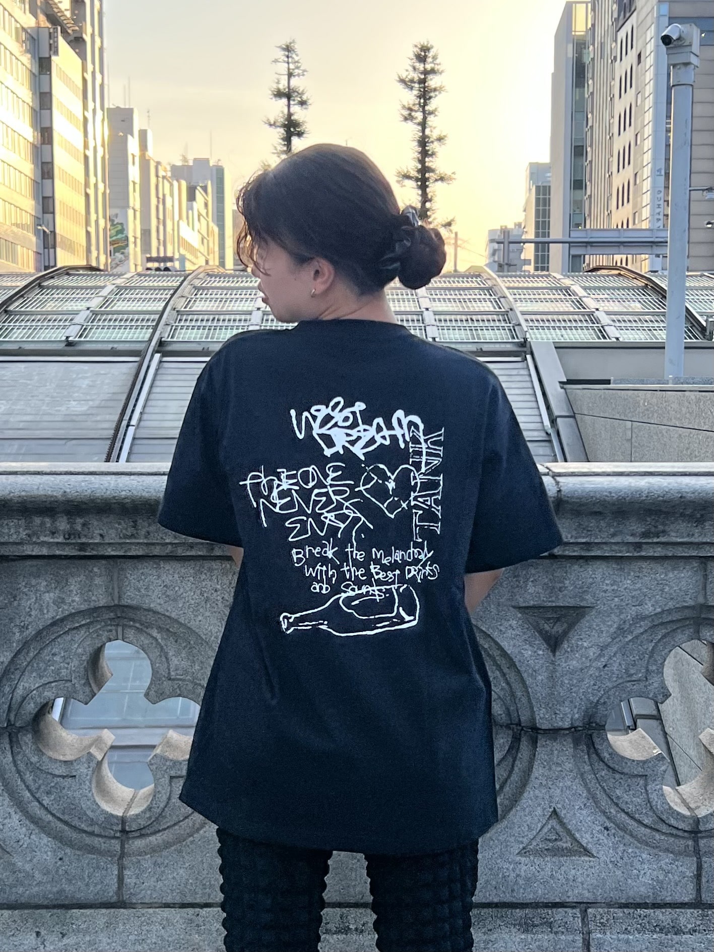 YUGO. コラボ Tシャツ（ブラック） XL