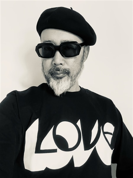 LOVE/NO HATE  メッセージTシャツ BLACK S