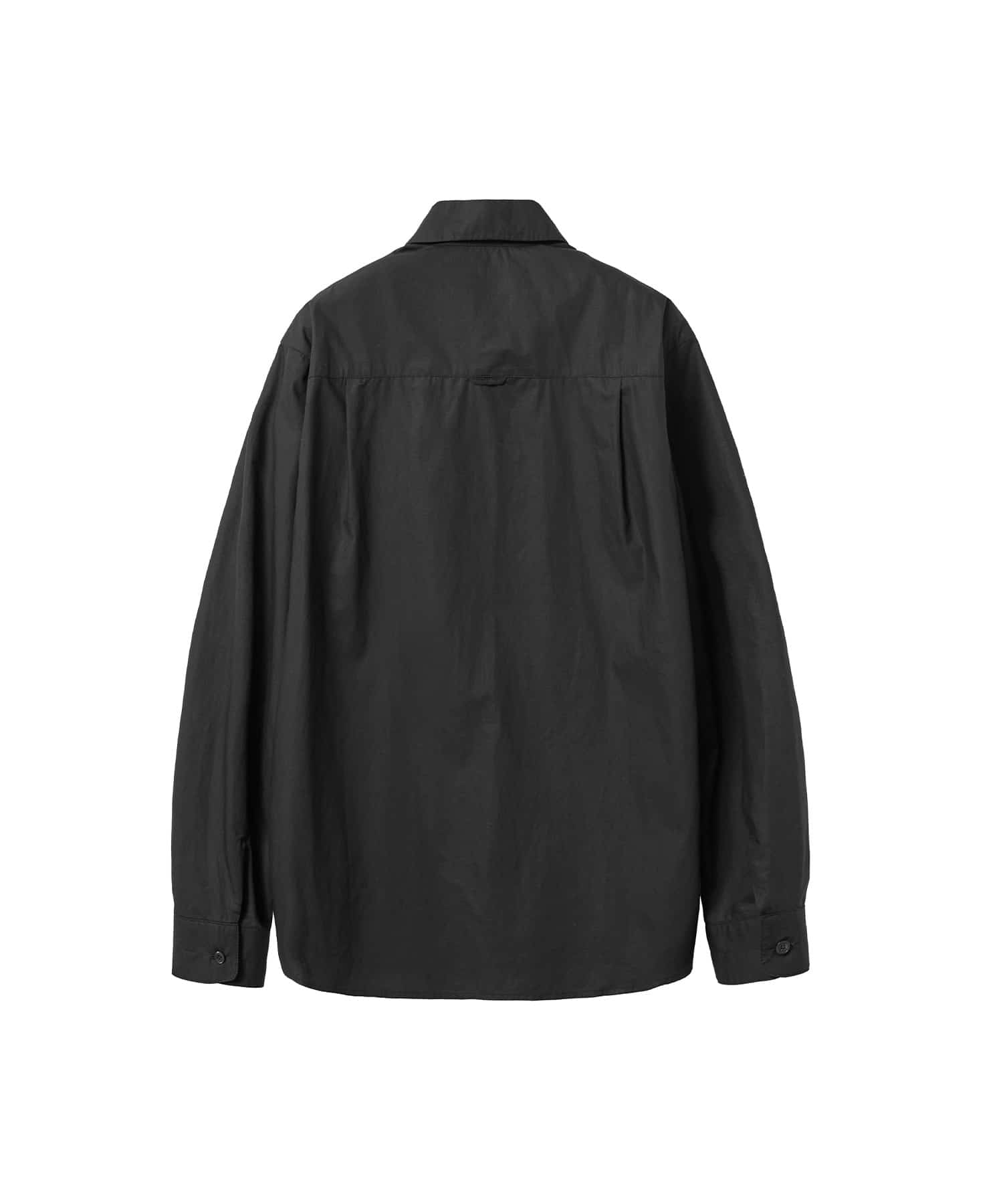 POST ARCHIVE FACTION (PAF) Shirring Shirt (2025) / ポストアーカイブファクション パフ シャーリング シャツ（2025） Black S