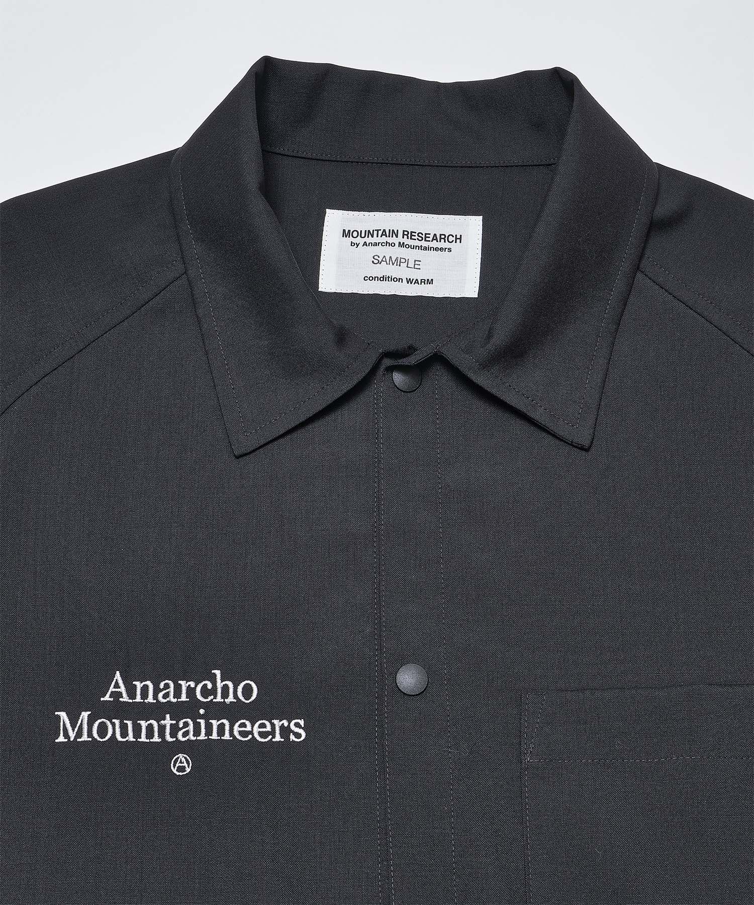 MOUNTAIN RESEARCH Merino Coach Shirt / マウンテンリサーチ メリノ コーチ シャツ BLACK M