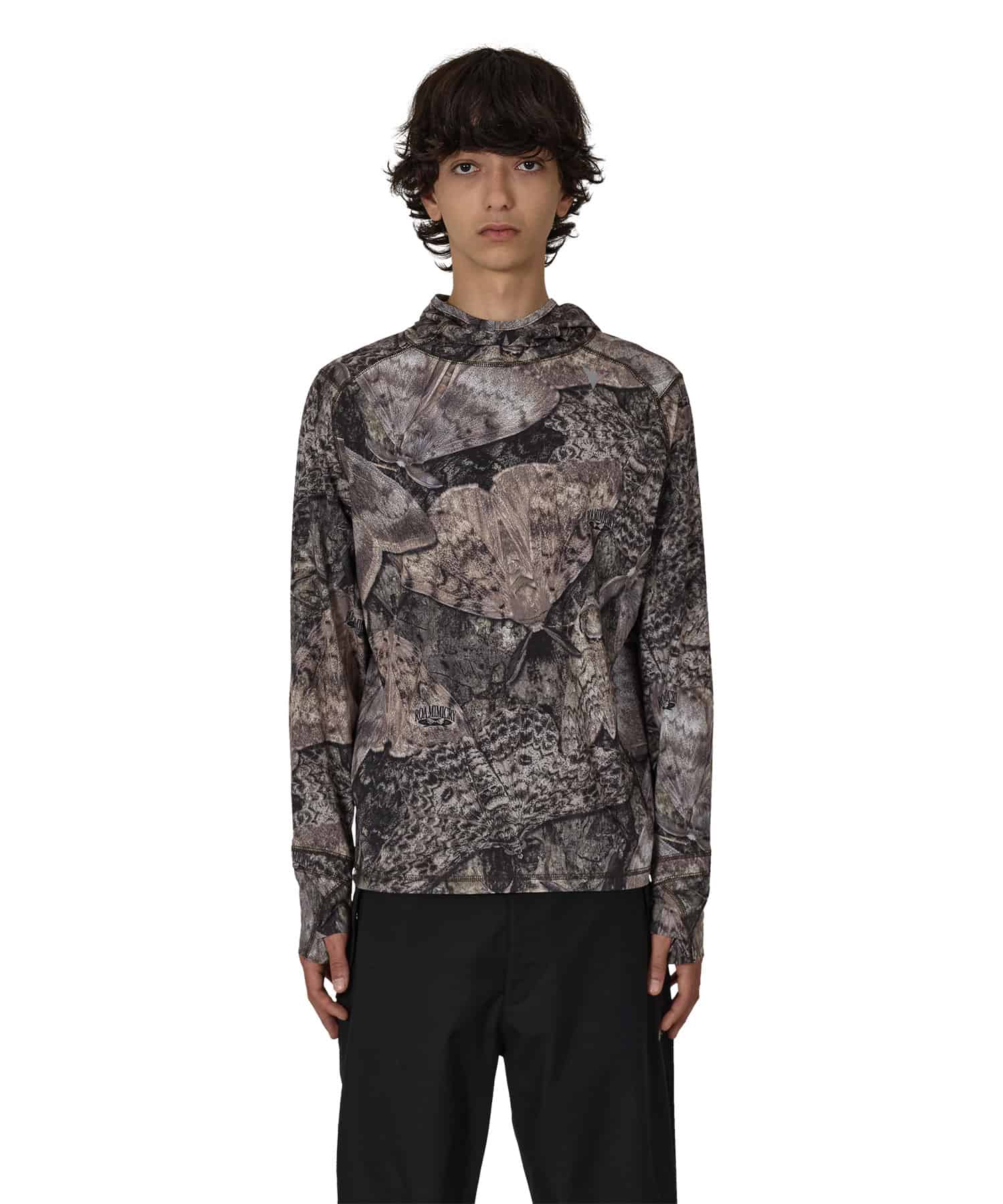 ROA hiking LIO Upf +50 Baselayer Moth Print Brown S
