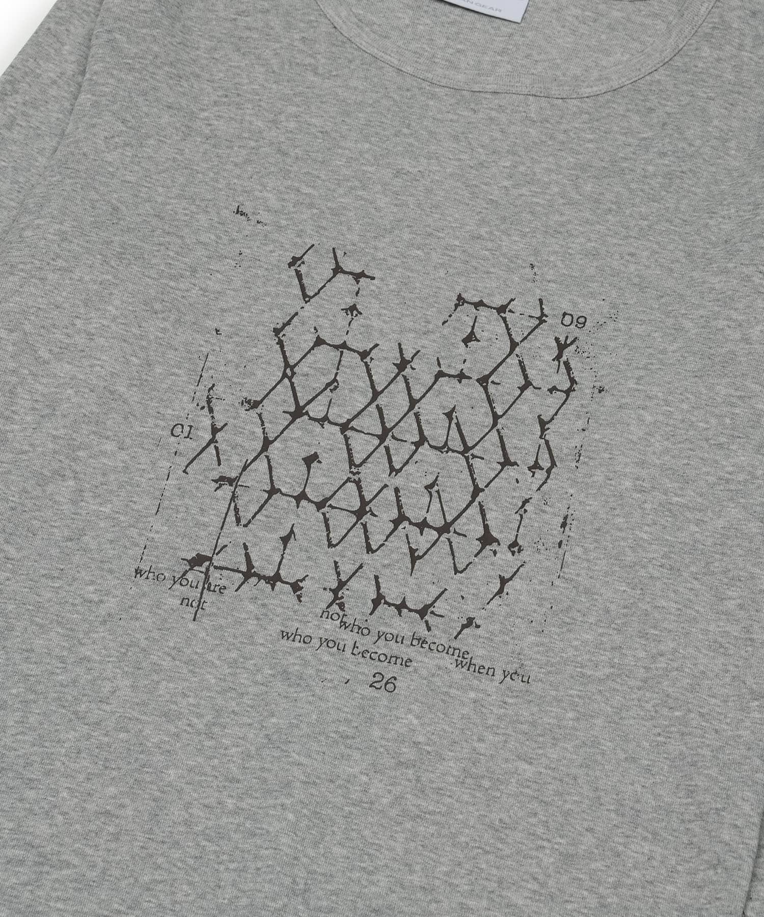 SAN SAN GEAR LATTICE T-SHIRT / サンサンギア ラティス Tシャツ GRAY 2