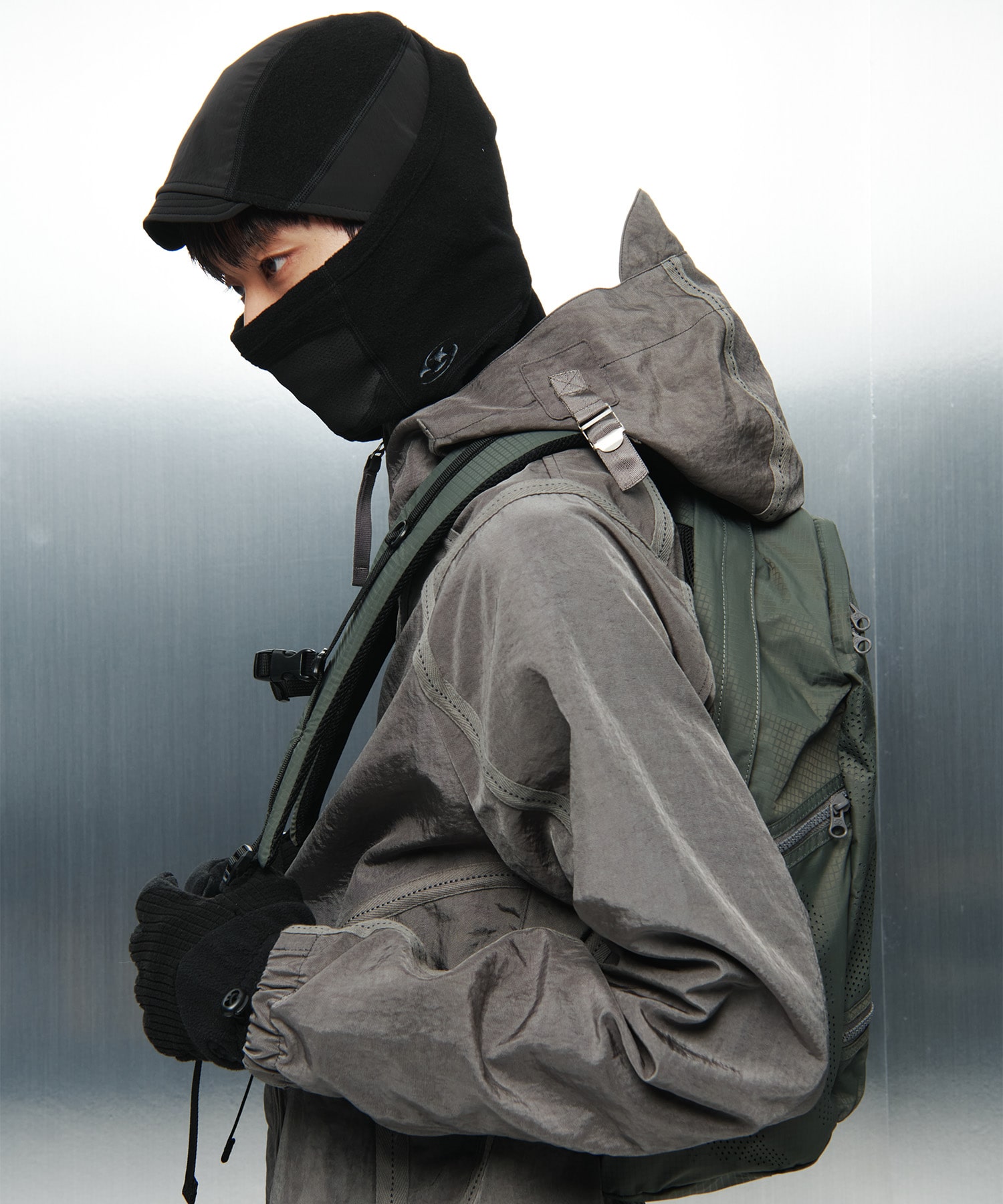 SAN SAN GEAR FLEECE NYLON BALACLAVA / サンサンギア フリース ナイロン バラクラバ Black F