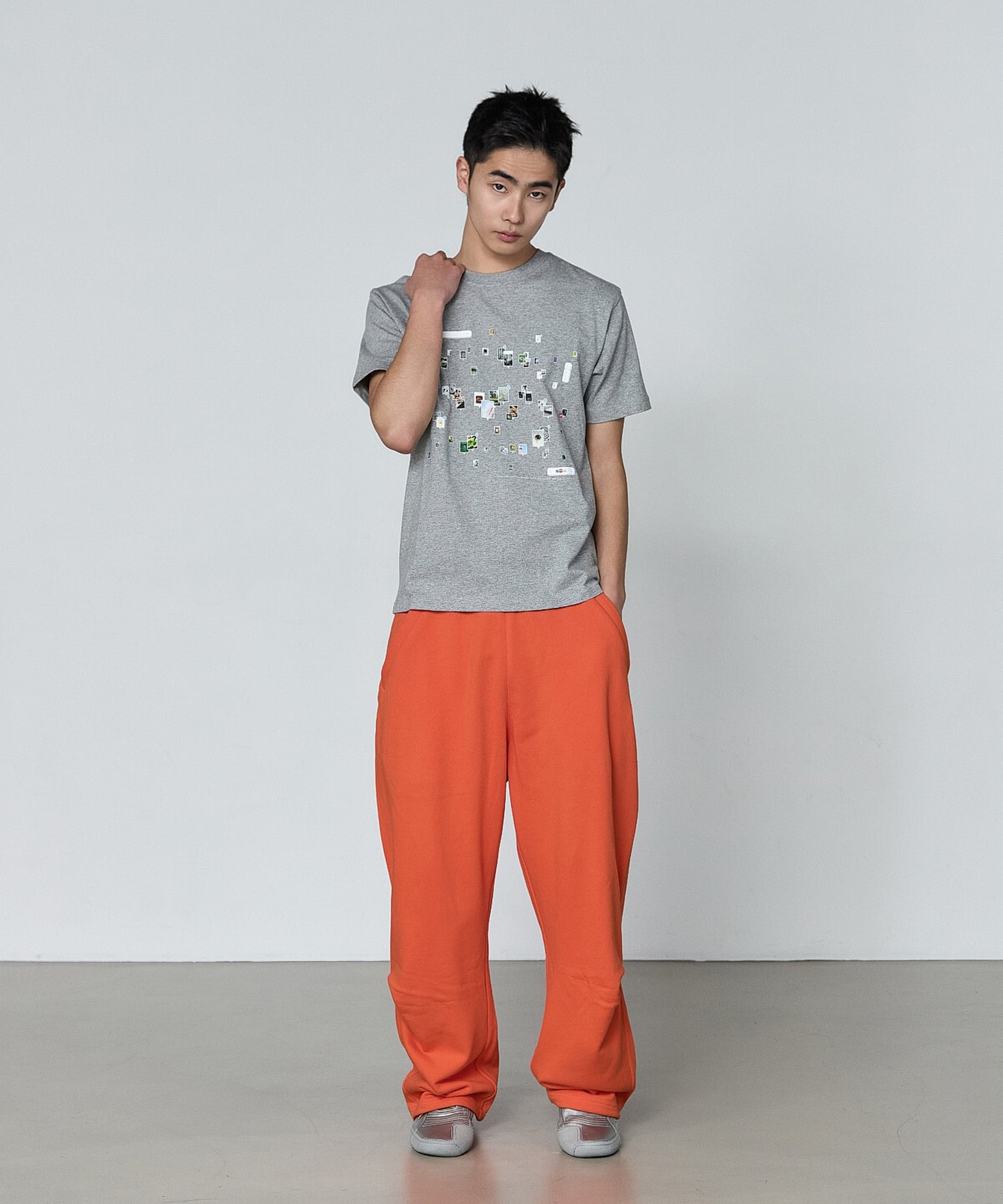 SAN SAN GEAR THROWBACK T-SHIRT / サンサンギア スローバック Tシャツ Gray 1