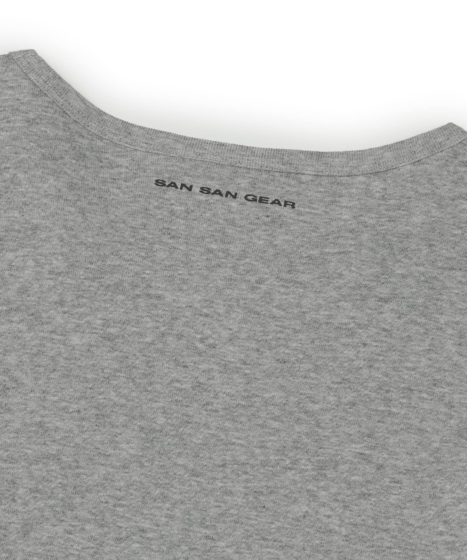 SAN SAN GEAR LATTICE T-SHIRT / サンサンギア ラティス Tシャツ GRAY 2