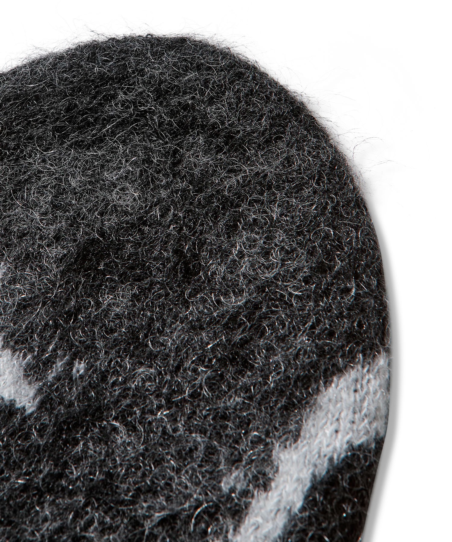 ROA hiking VORTEX Mohair Beanie / ロア ボルテックス モヘア ビーニー Black/White F