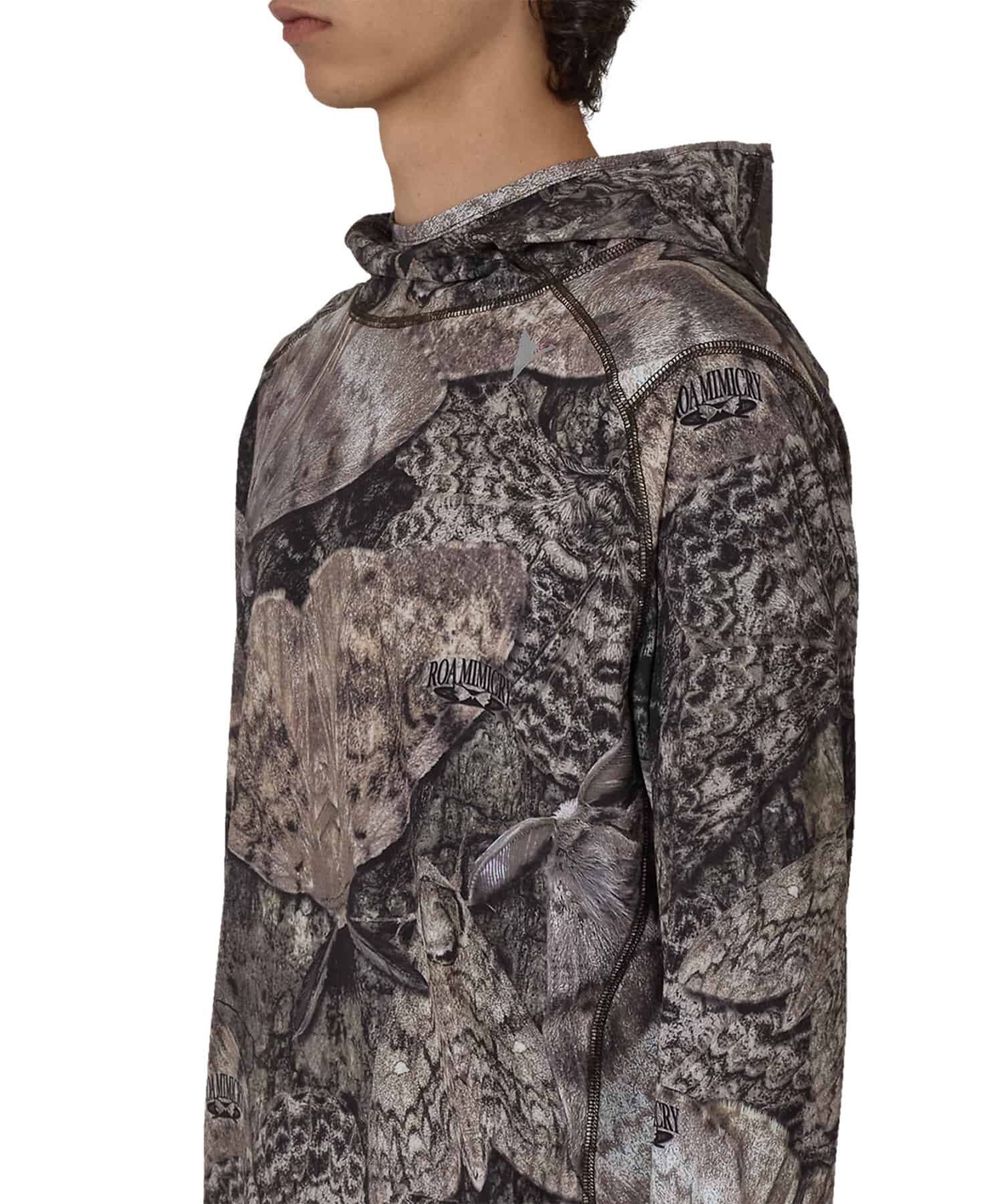 ROA hiking LIO Upf +50 Baselayer Moth Print Brown S