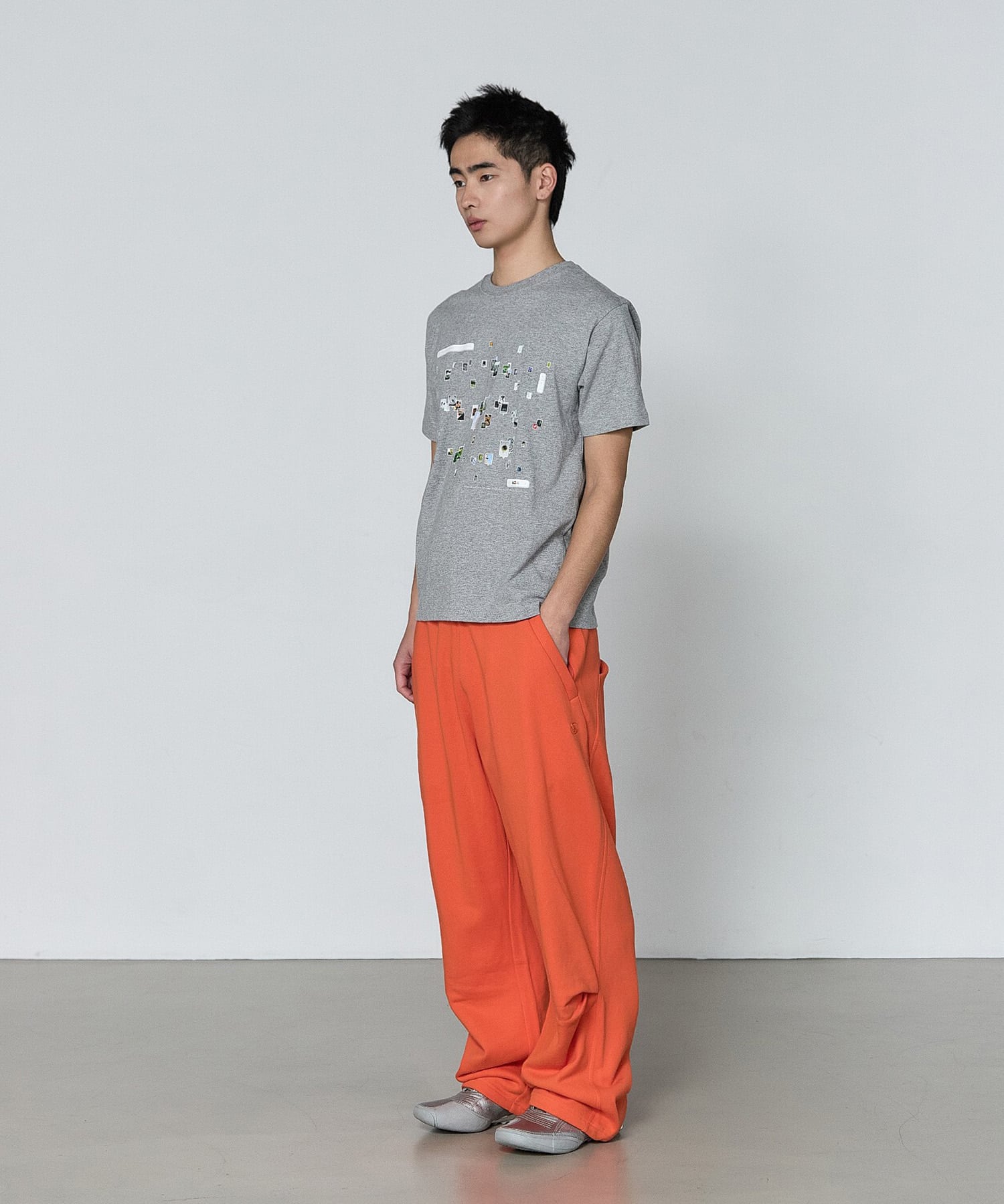 SAN SAN GEAR THROWBACK T-SHIRT / サンサンギア スローバック Tシャツ Gray 1