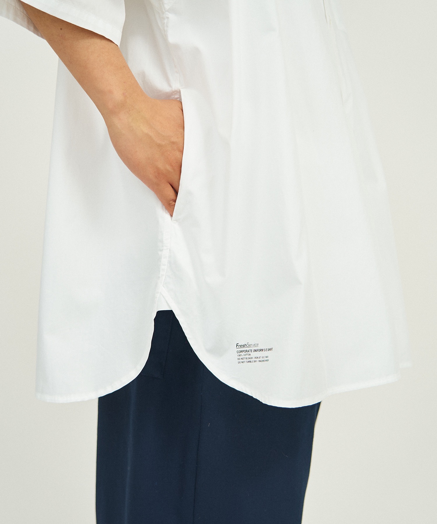 Fresh Service CORPORATE UNIFORM S/S SHIRT / フレッシュサービス コーポレート ユニフォーム S/S シャツ Blue S