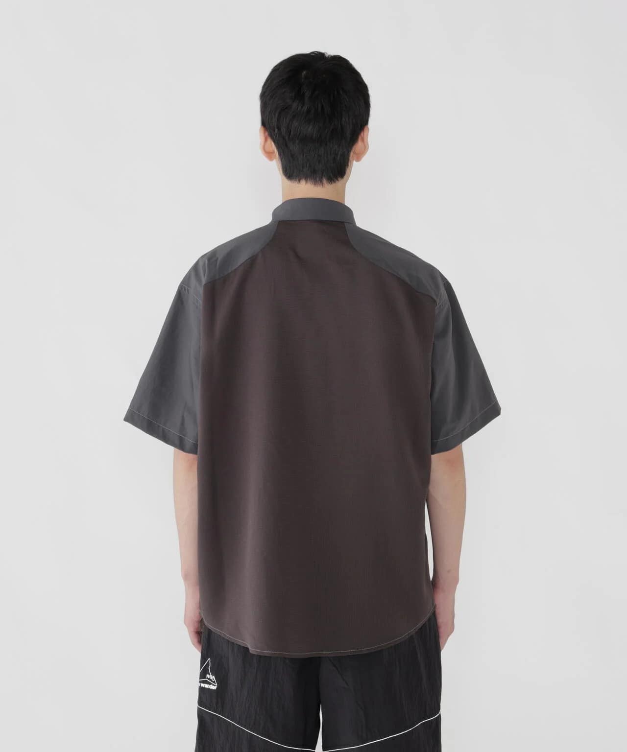 and wander ROA × and wander breathable shirt / アンドワンダー ロア × アンドワンダー ブリーザブルシャツ Black M