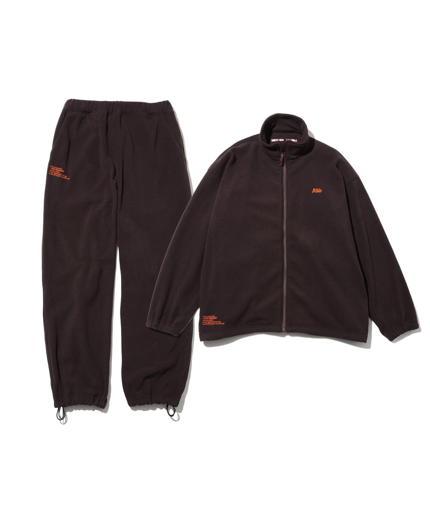 Fresh Service AS×FS FLEECE TRACKSUIT / フレッシュサービス AS×FS フリース トラックスーツ Brown L