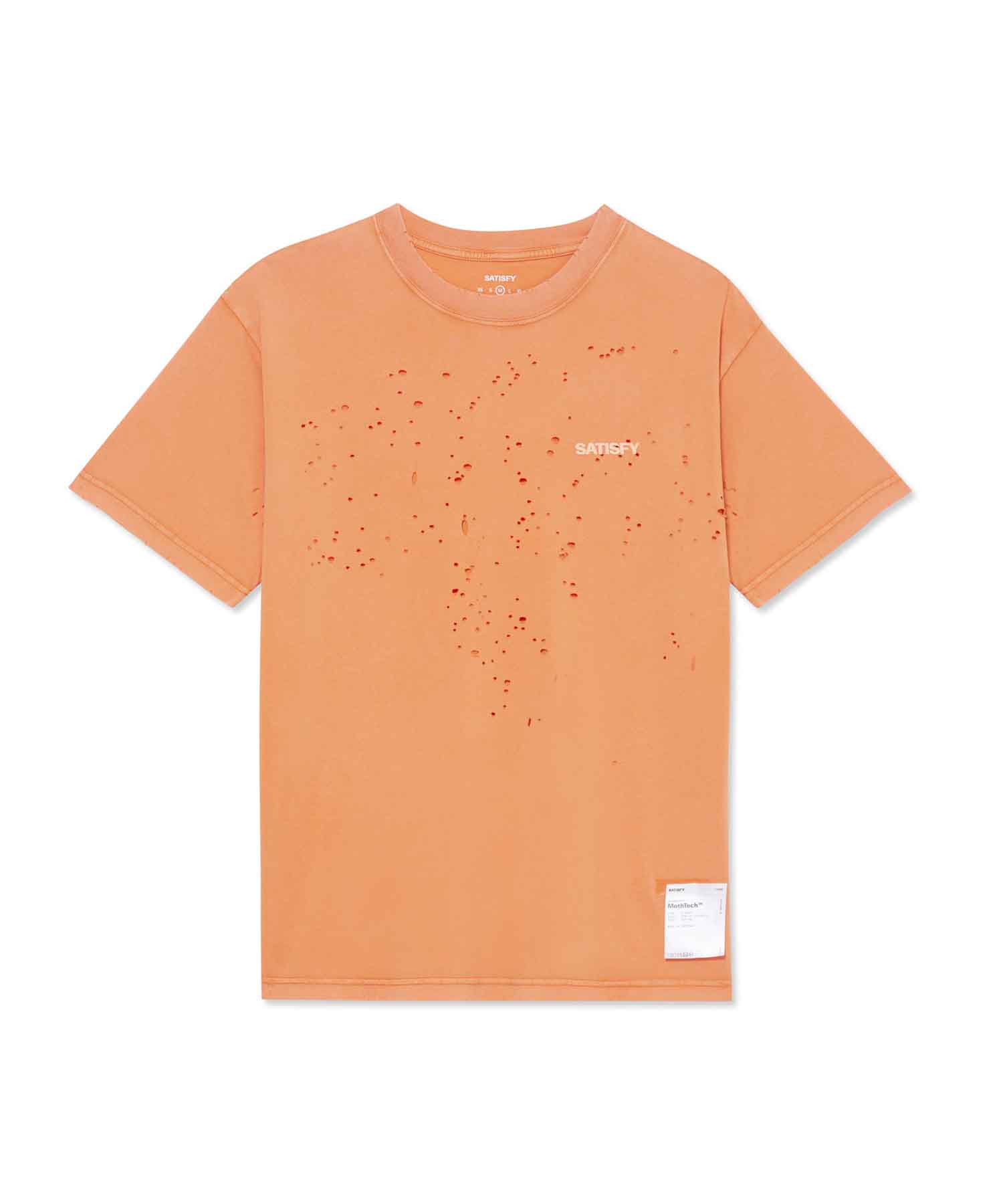 SATISFY MothTech T-Shirt / サティスファイ モスティックTシャツ Orange L