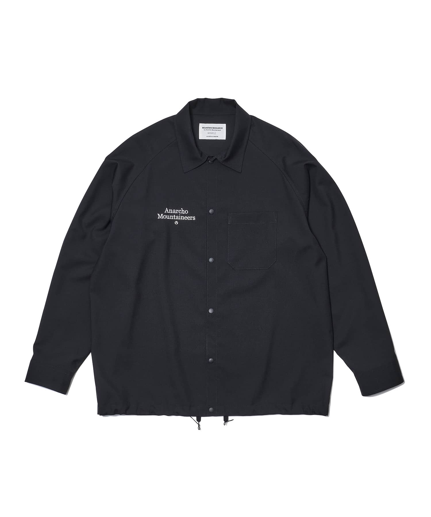 MOUNTAIN RESEARCH Merino Coach Shirt / マウンテンリサーチ メリノ コーチ シャツ BLACK L