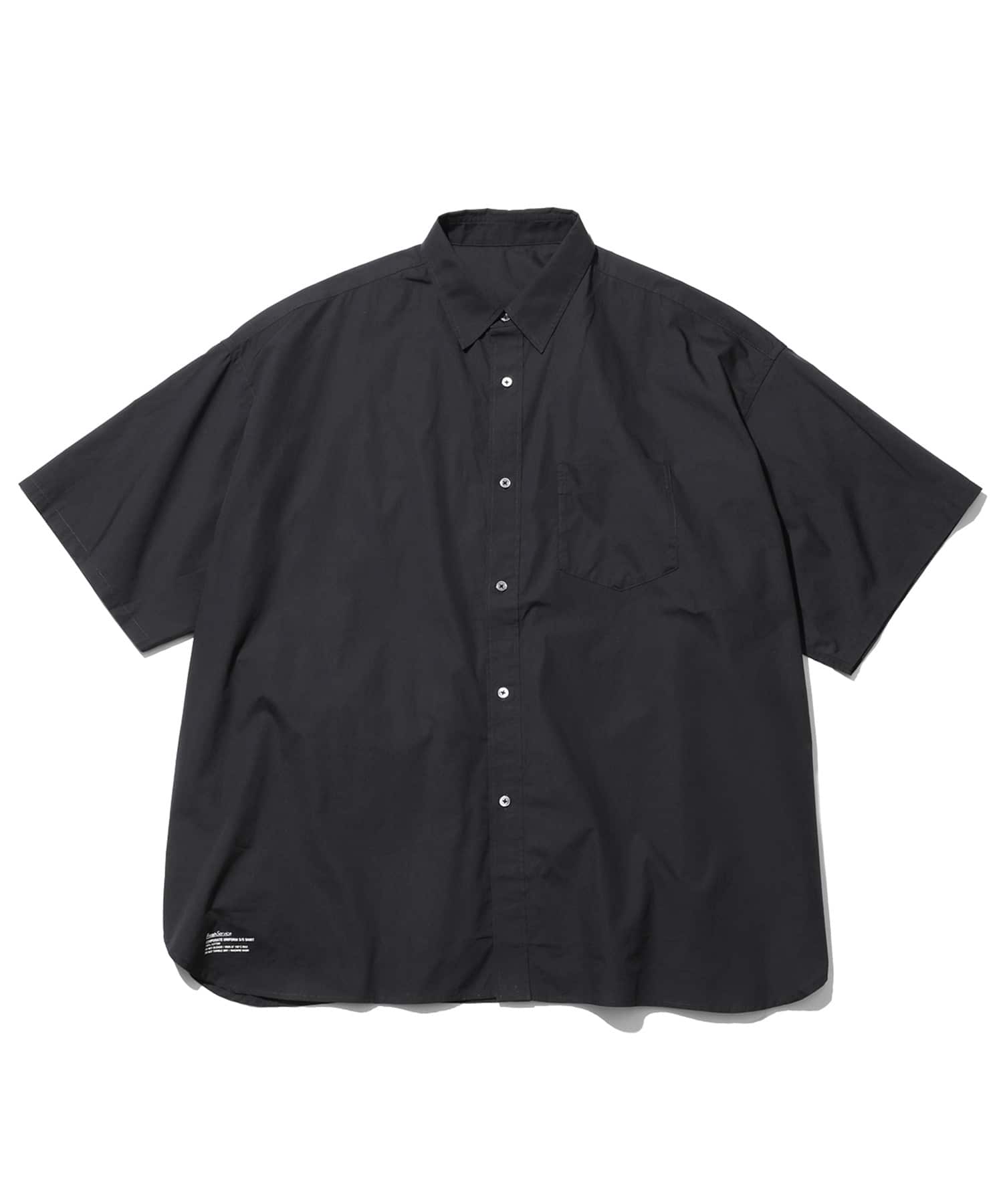 Fresh Service CORPORATE UNIFORM S/S SHIRT / フレッシュサービス コーポレート ユニフォーム S/S シャツ Black M