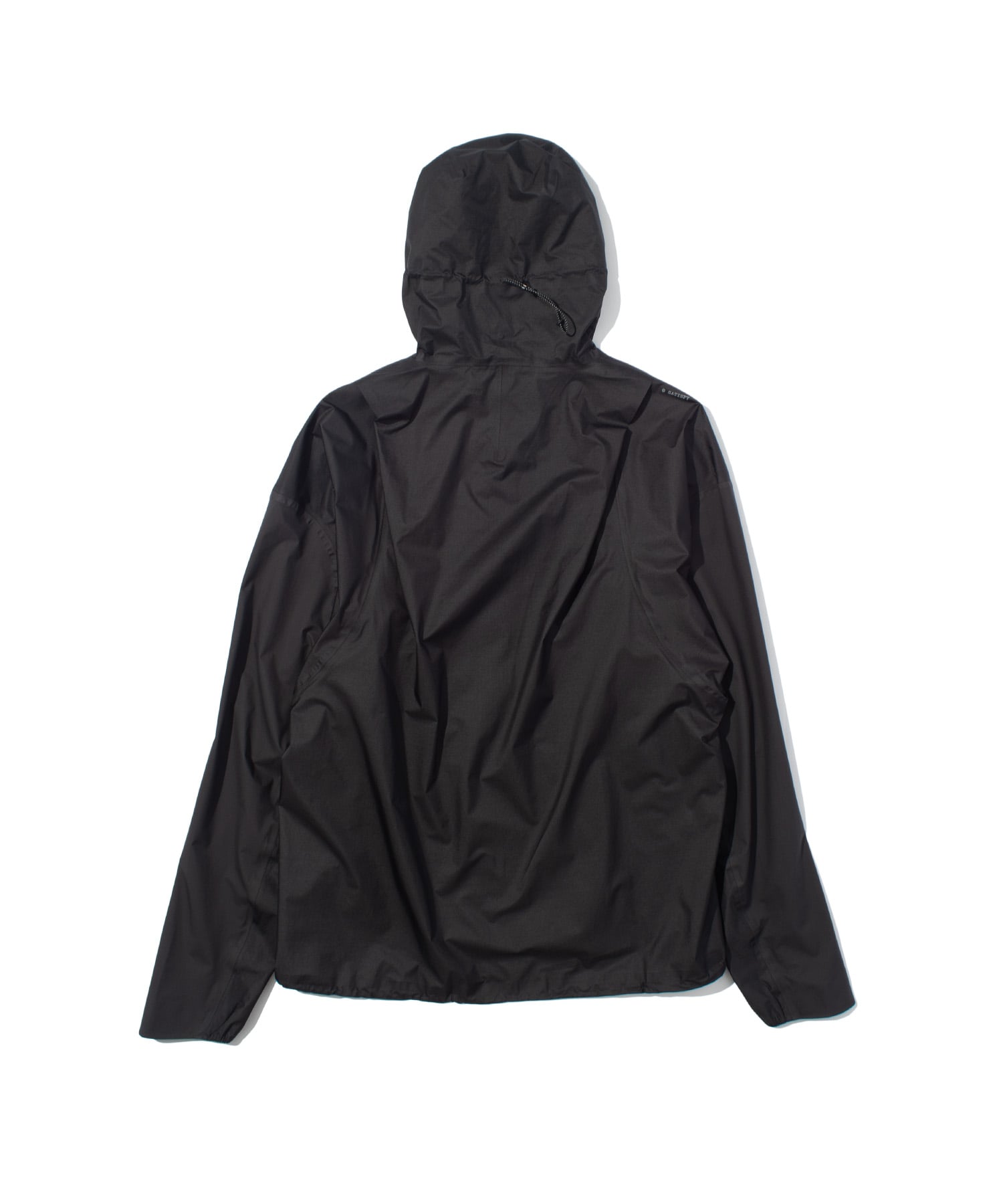 SATISFY PERTEX 3L FLY RAIN JACKET / サティスファイ パーテックス 3層 フライ レイン ジャケット Black L