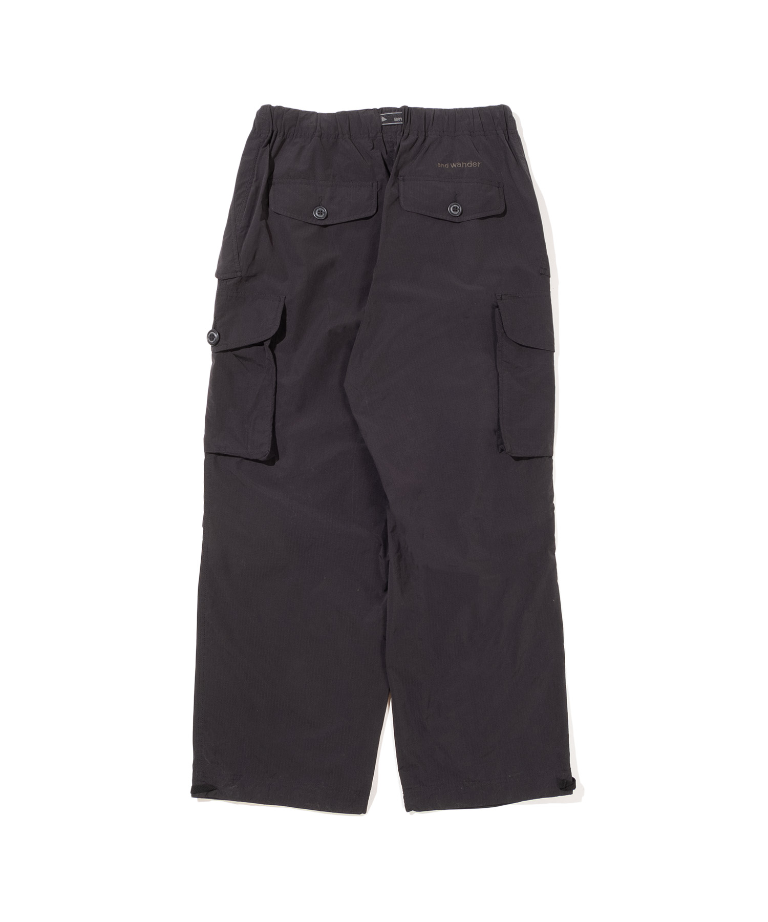 and wander oversized cargo pants / アンドワンダー オーバーサイズ カーゴ パンツ Black L