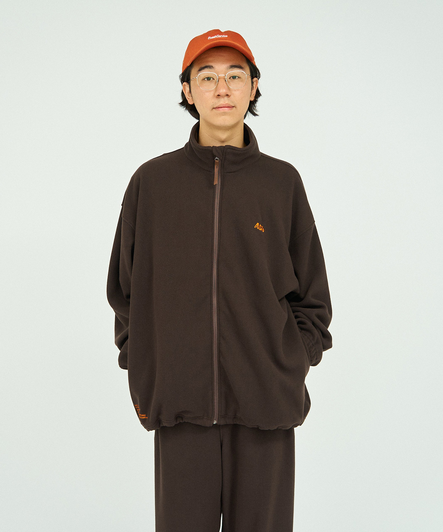 Fresh Service AS×FS FLEECE TRACKSUIT / フレッシュサービス AS×FS フリース トラックスーツ Brown L