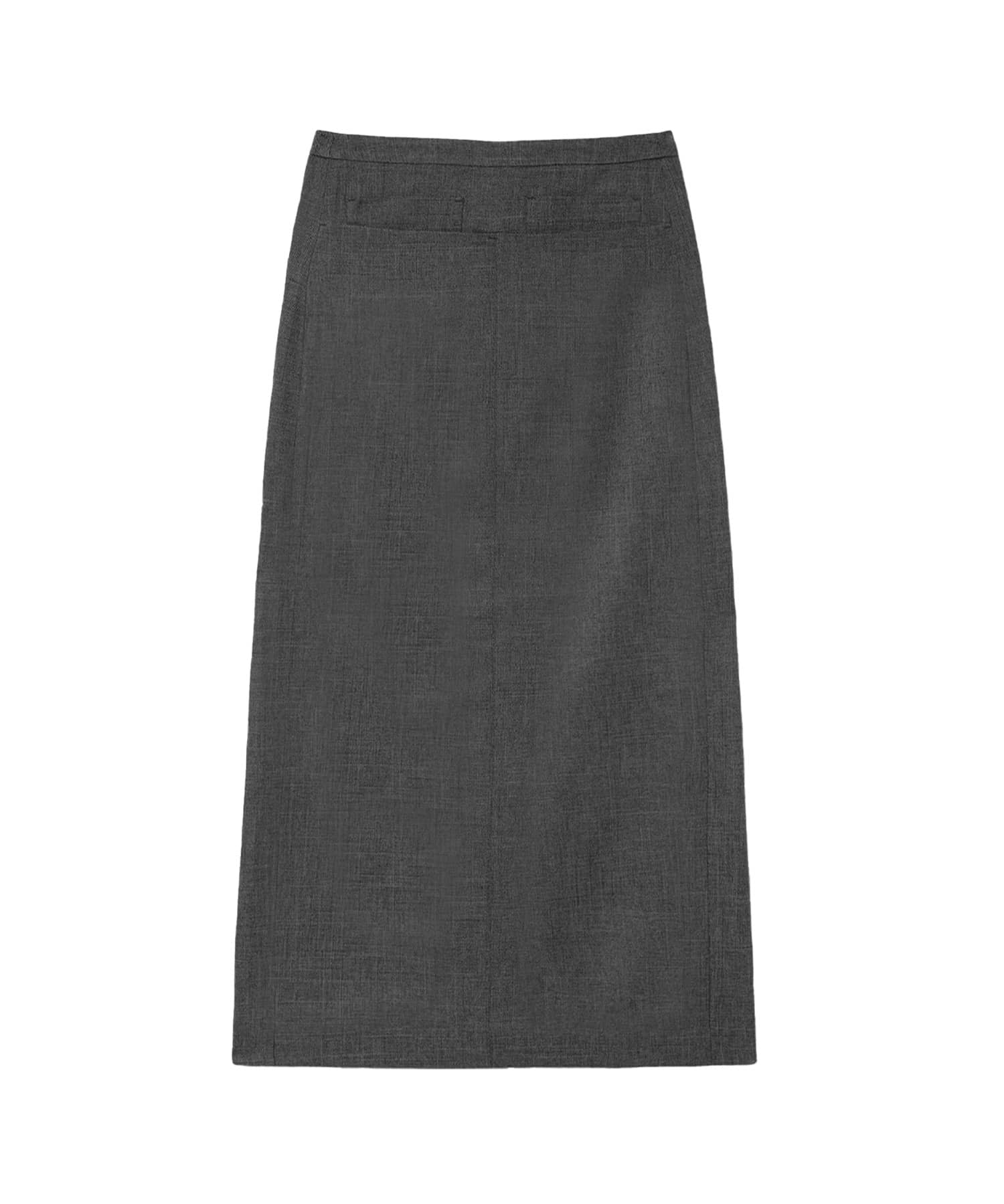 EE FRONT POCKET LONG SKIRT / イーイー フロントポケット ロングスカート Charcoal S