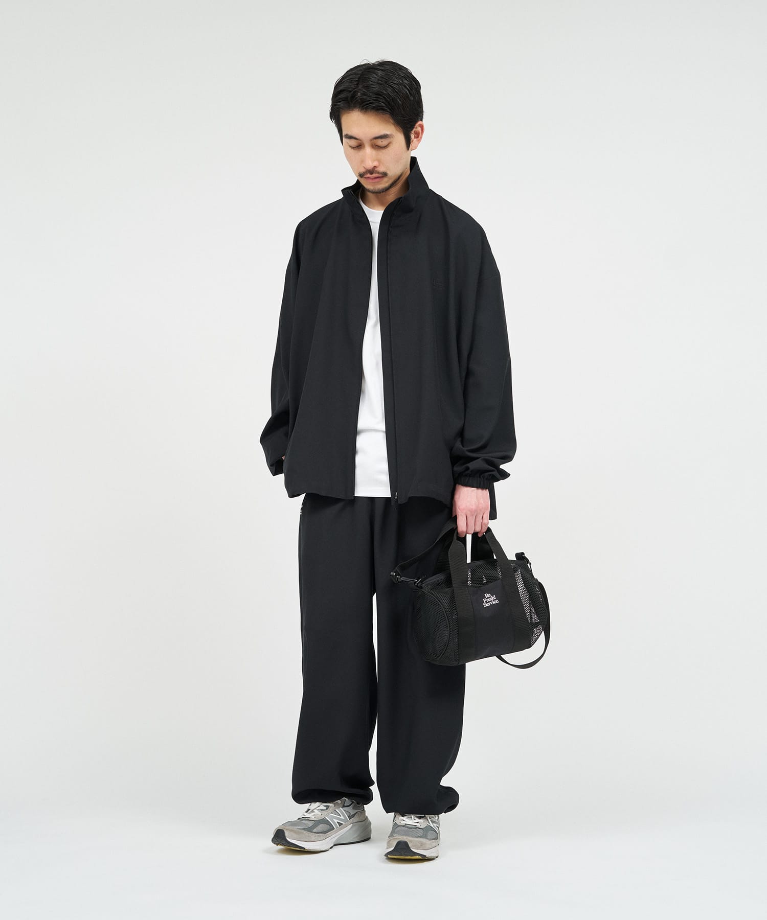 Fresh Service SYNTHETIC WOOL TRACK SUIT / フレッシュサービス シンセティック ウール トラック スーツ Black S