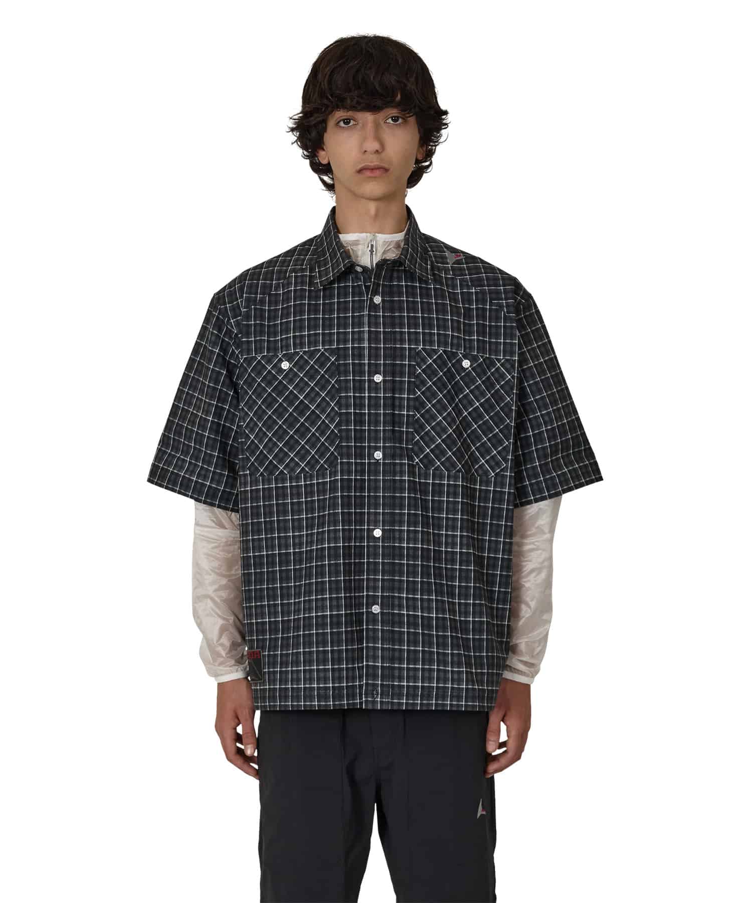 ROA hiking Aair Floweave Printed Check Short Sleeve Shirt / ロア エア フロウィーブ プリント チェック ショートスリーブ シャツ Check S
