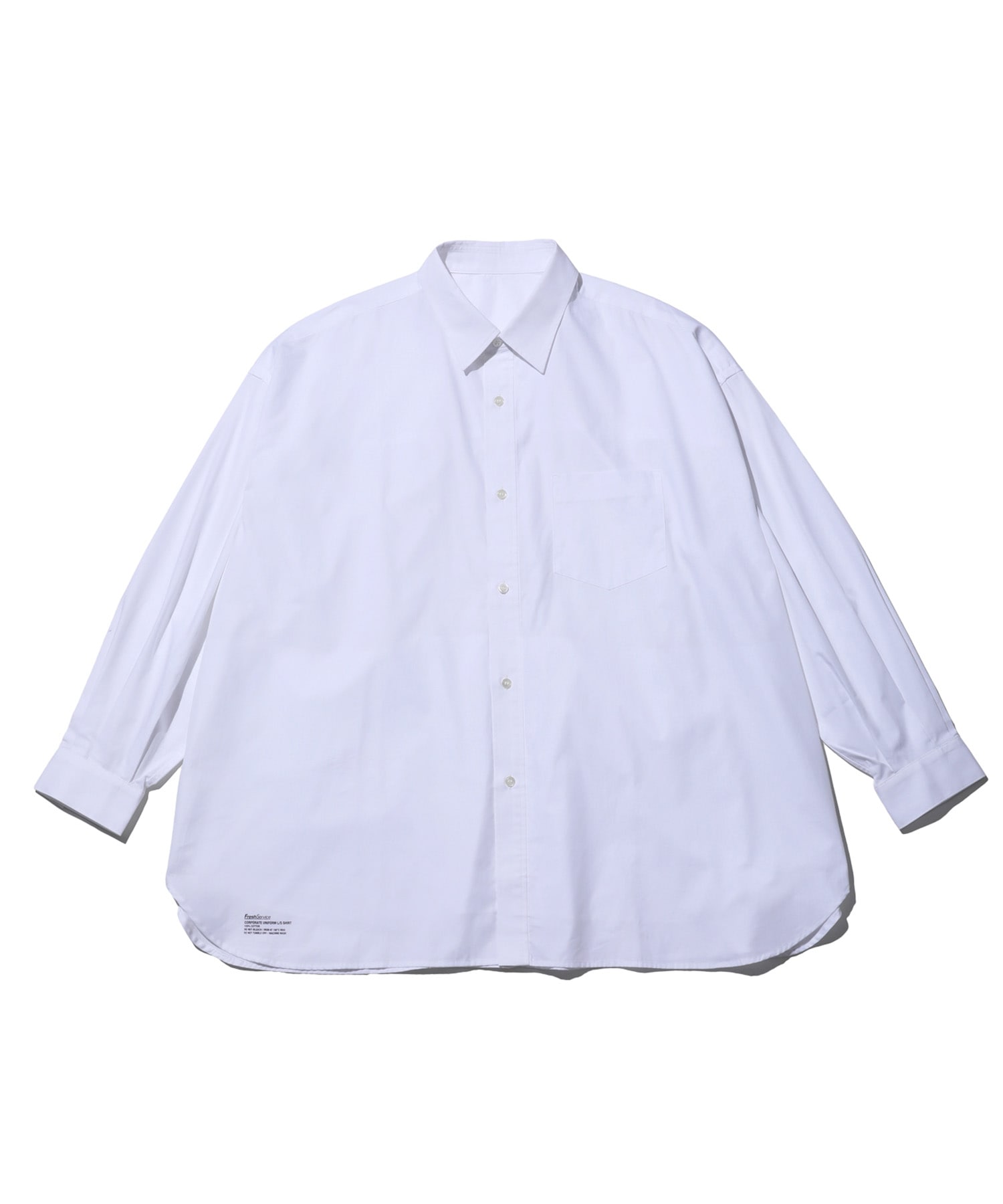 Fresh Service CORPORATE UNIFORM L/S SHIRT White / フレッシュサービス コーポレートユニフォーム長袖シャツ ホワイト