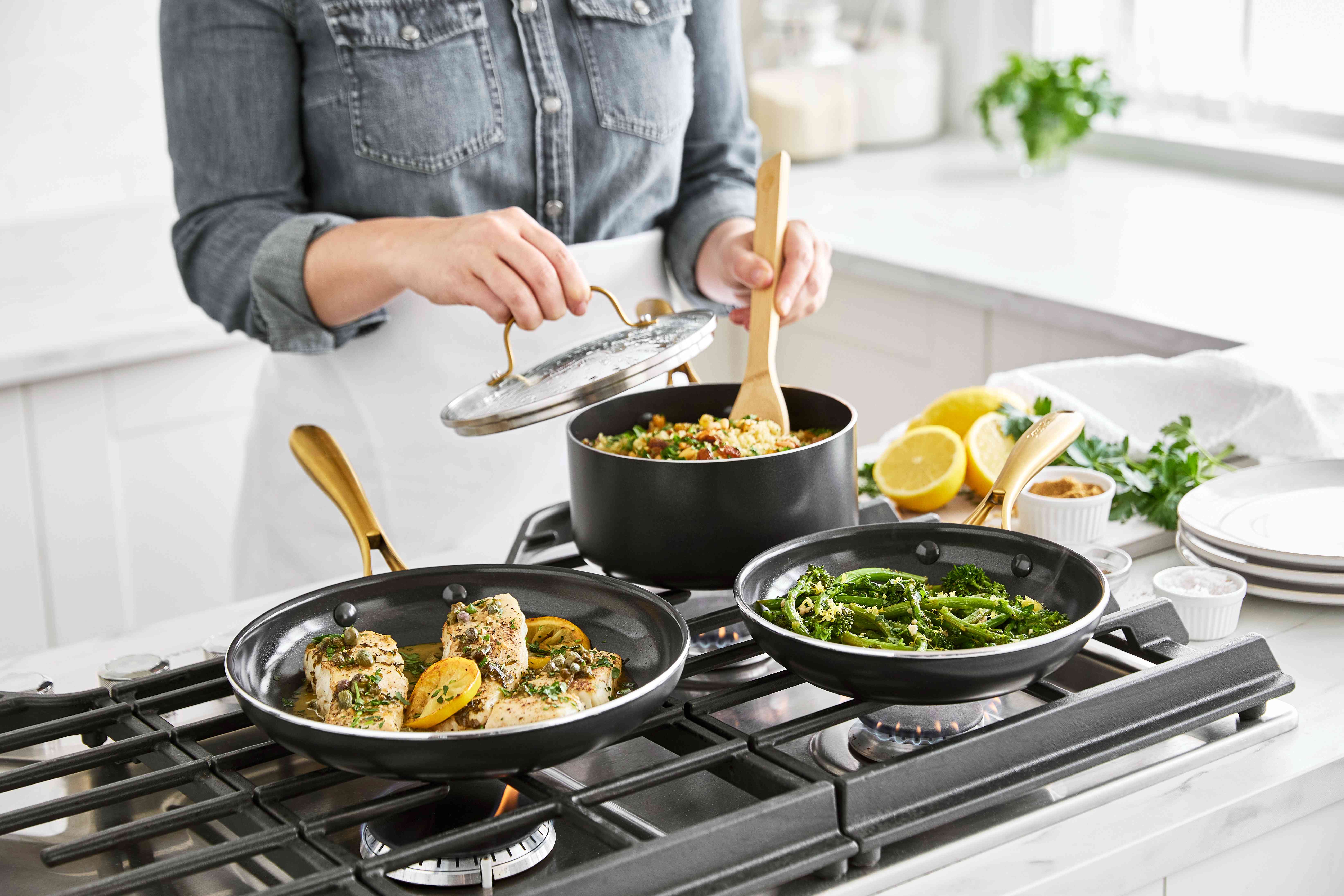 【ストゥディオ】グリーンパン ストゥディオ キャセロール　20cm