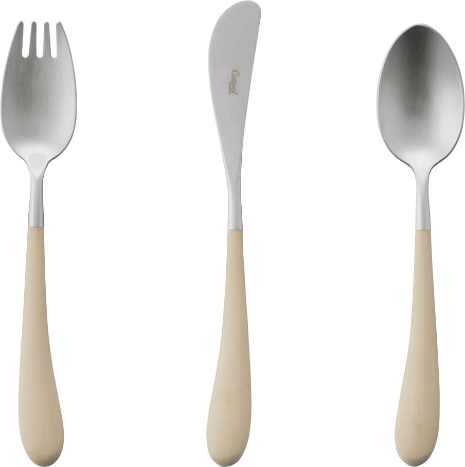 クチポール アリス アイボリー×シルバー3本セット（Cutipol Alice） アイボリー×シルバー