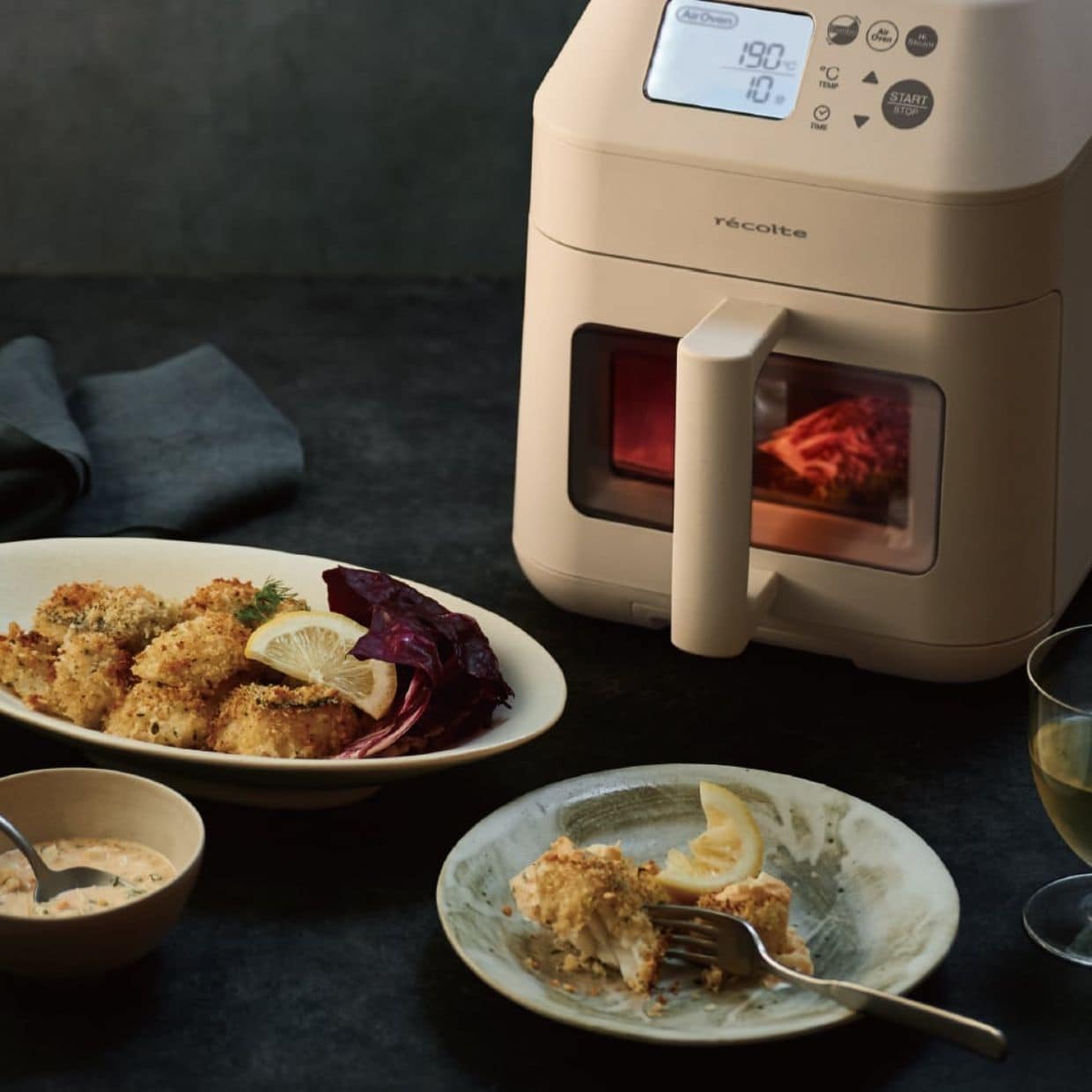 レコルト ハイスチームエアーオーブン クリームホワイト クリームホワイト