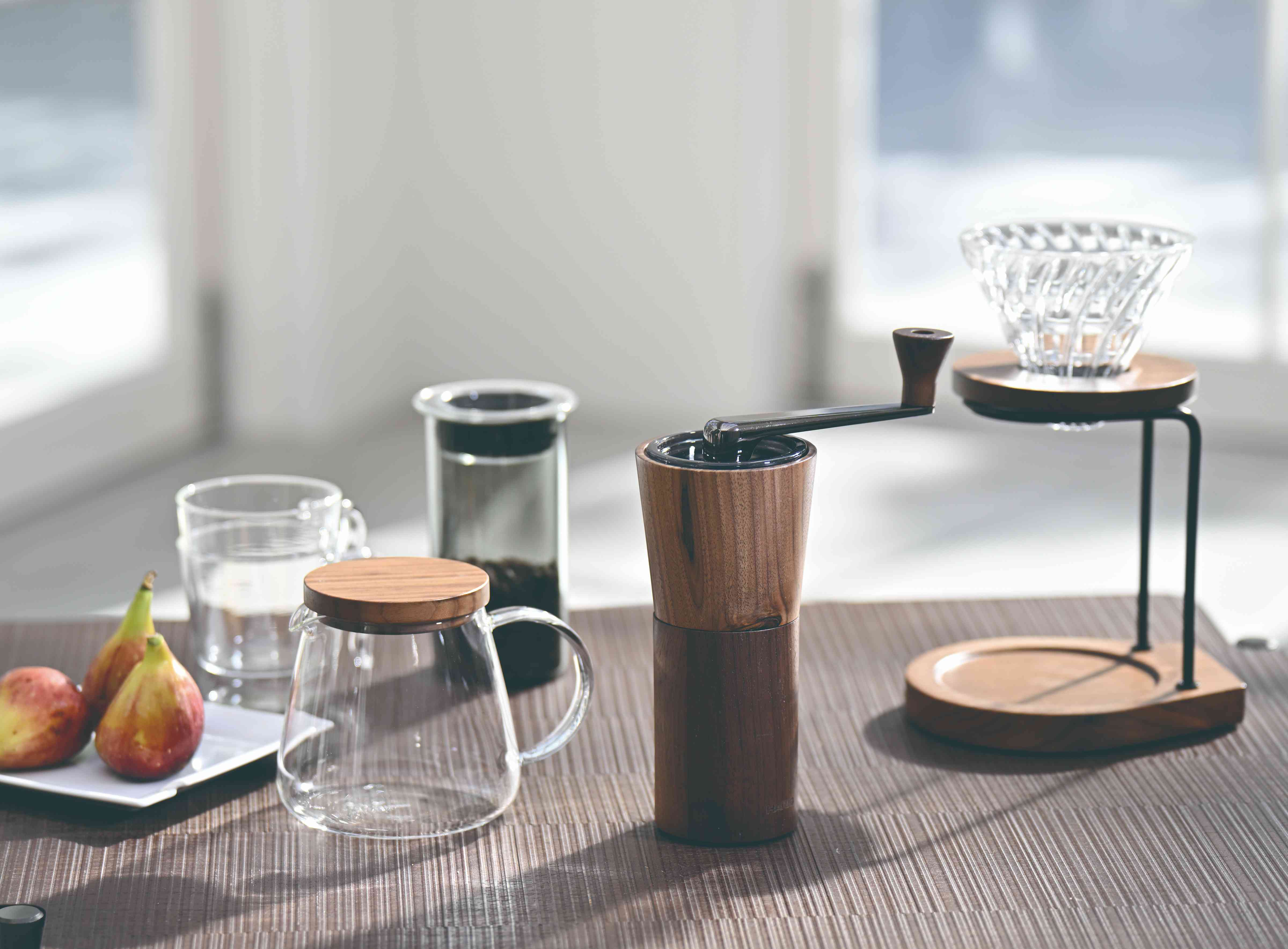 HARIO V60耐熱ガラス透過ドリッパー ウォールナット