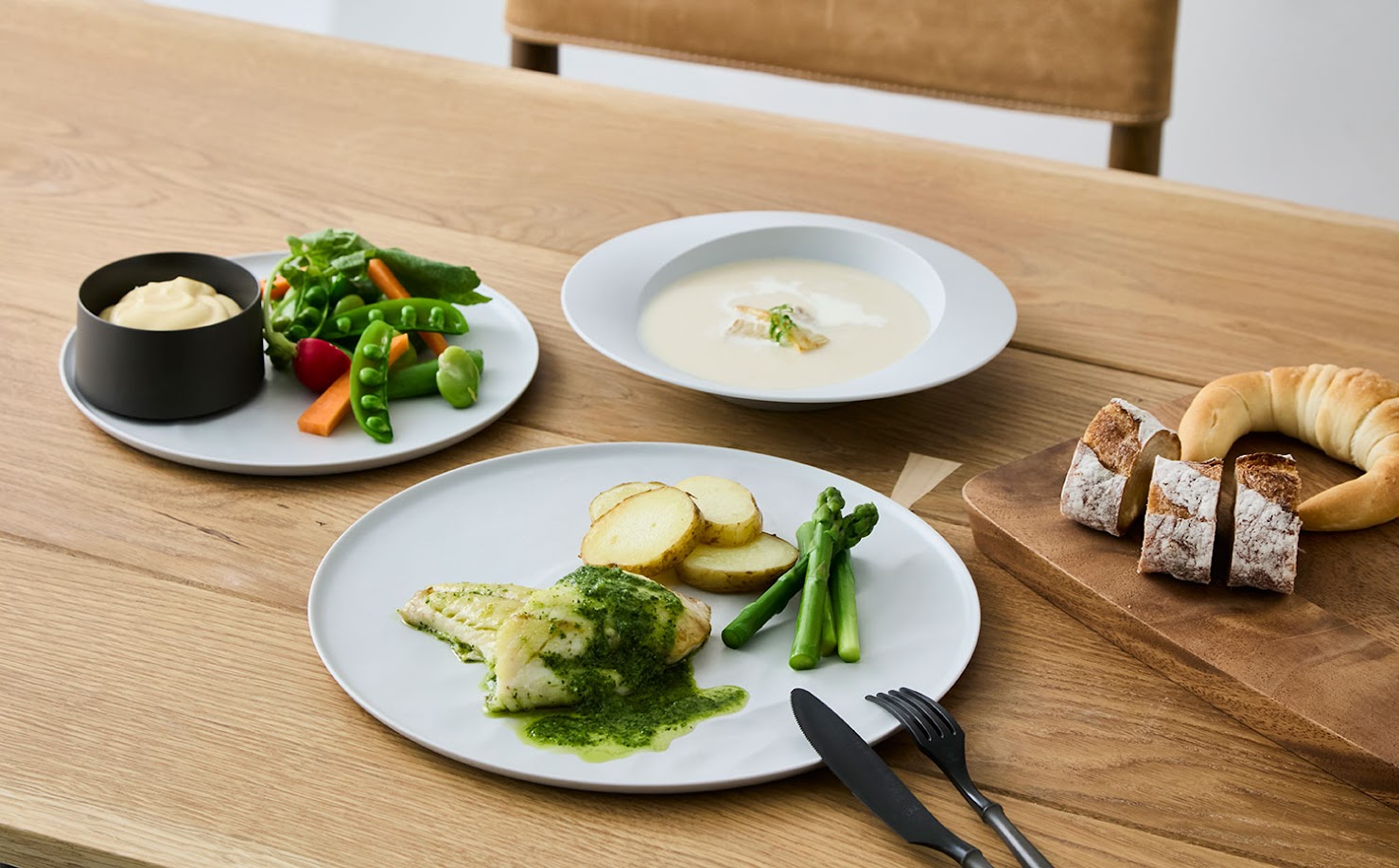 ARAS 深皿スクープ(中) ホワイト ホワイト