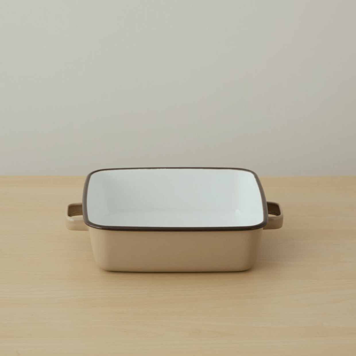 365methods ホーローオーブンディッシュ スクエア カフェオレ