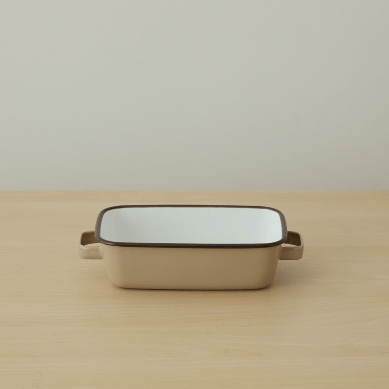 365methods ホーローオーブンディッシュ レクタングル カフェオレ