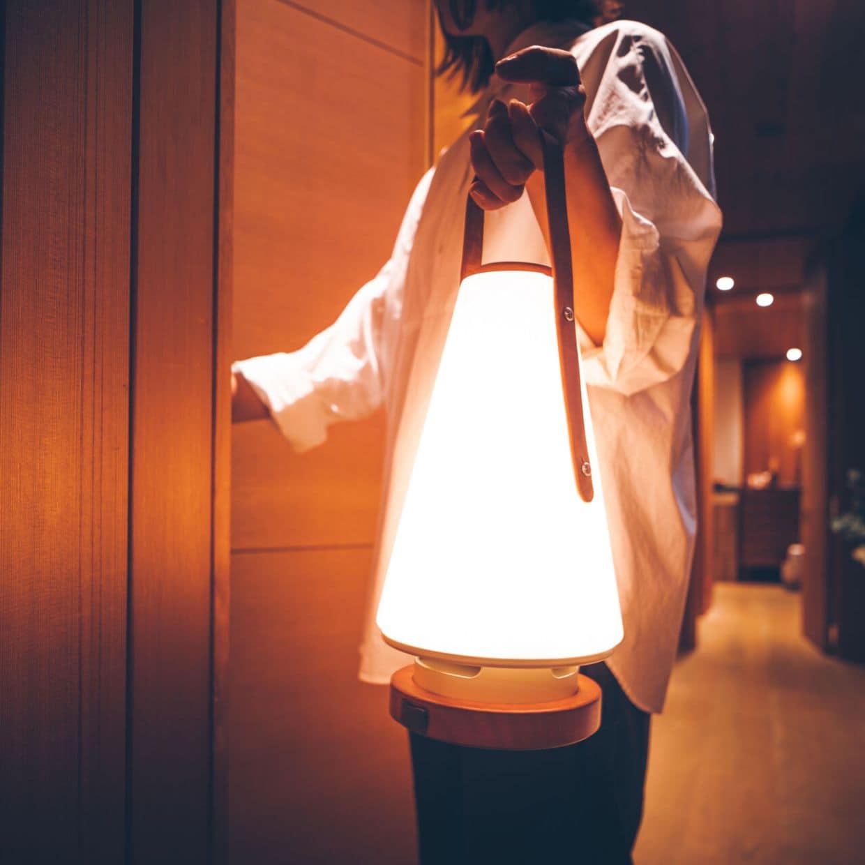 MoriMori LED ランタンスピーカー ROOMS レザーハンドル