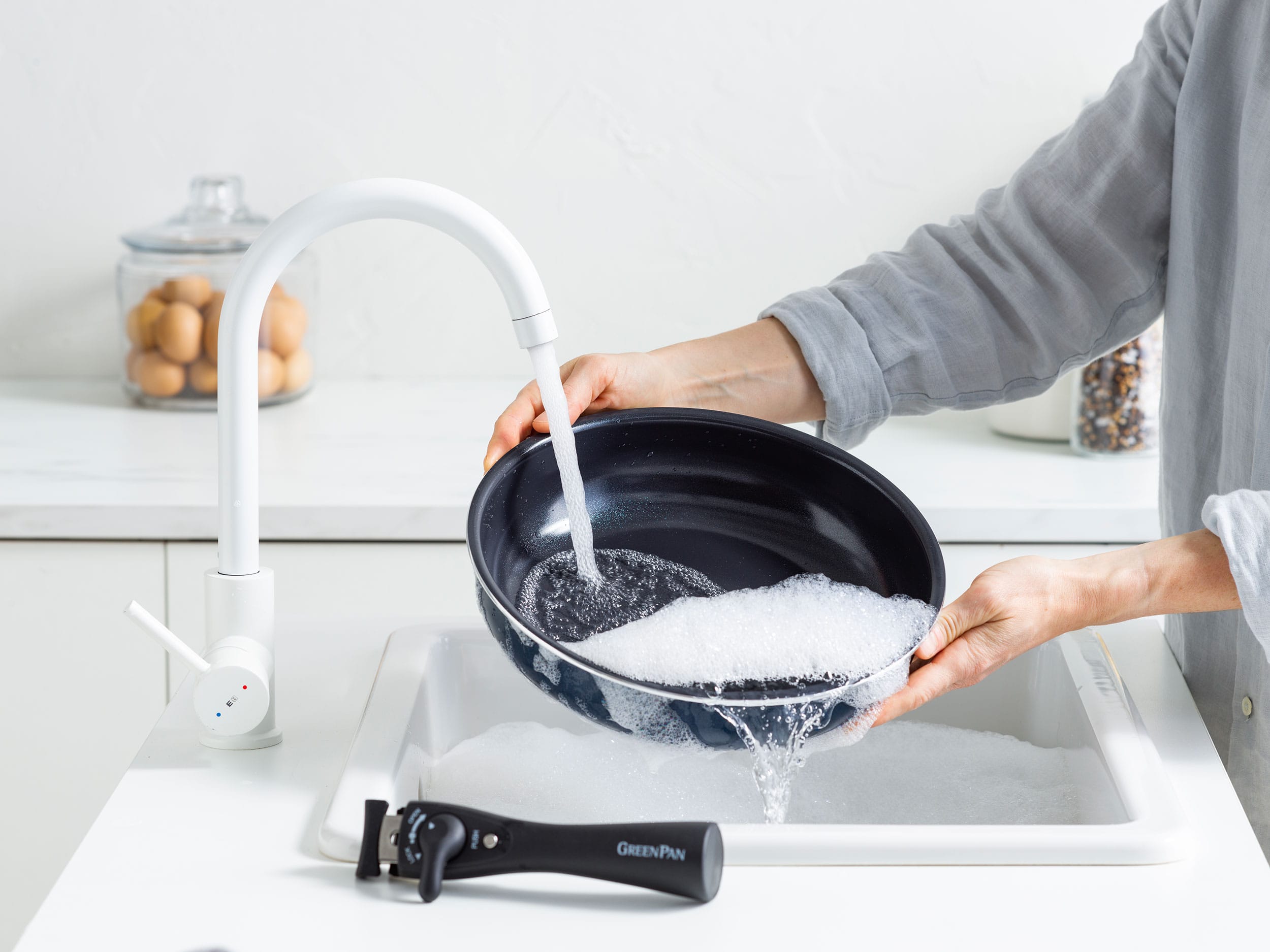 グリーンパン クリックシェフ 4点セット オックスフォードブルー オックスフォードブルー 4点セット