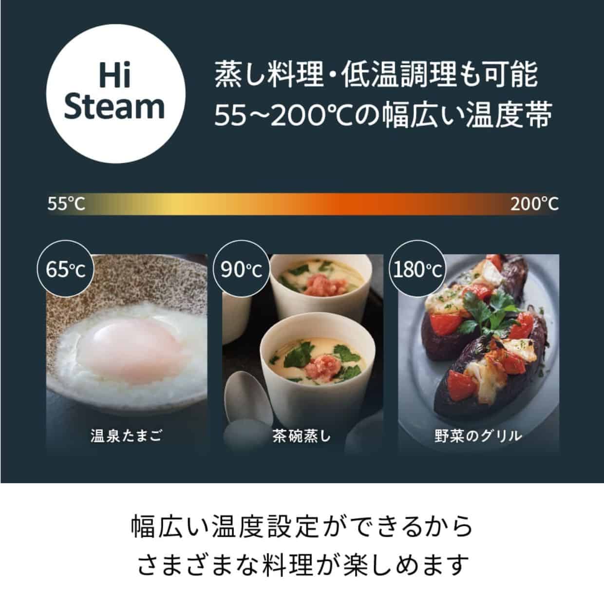 レコルト ハイスチームエアーオーブン クリームホワイト クリームホワイト