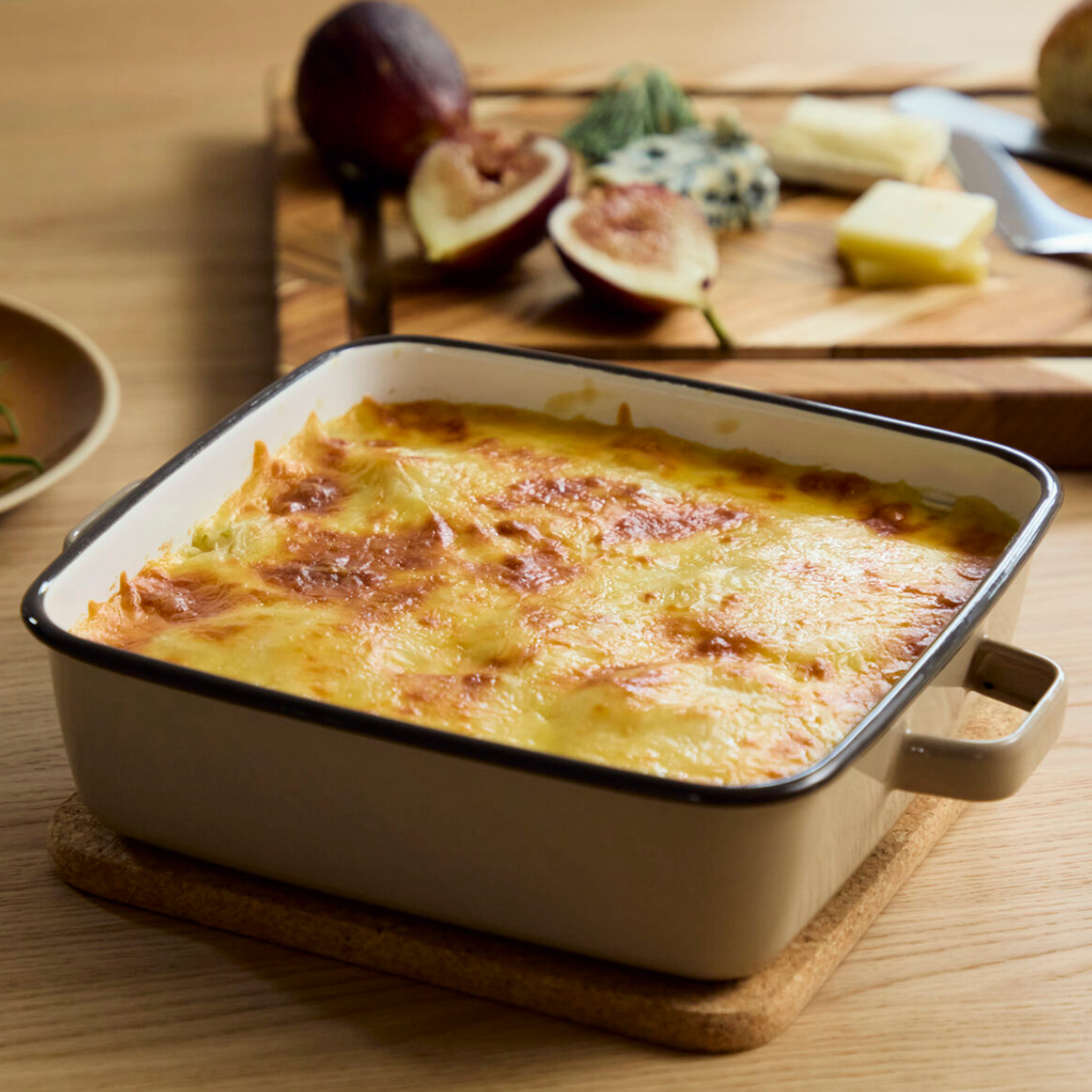 365methods ホーローオーブンディッシュ スクエア カフェオレ