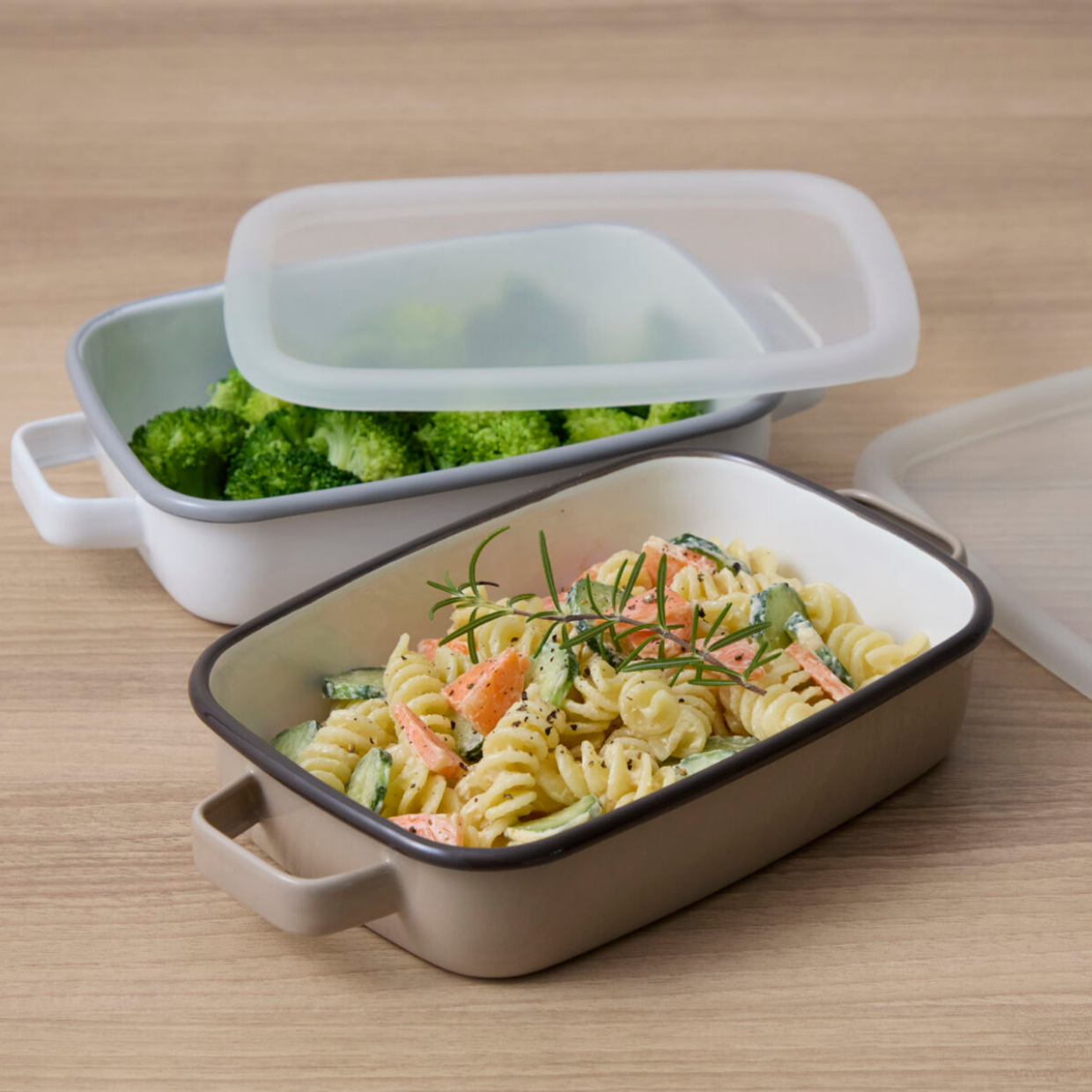 365methods ホーローオーブンディッシュ 浅型S カフェオレ