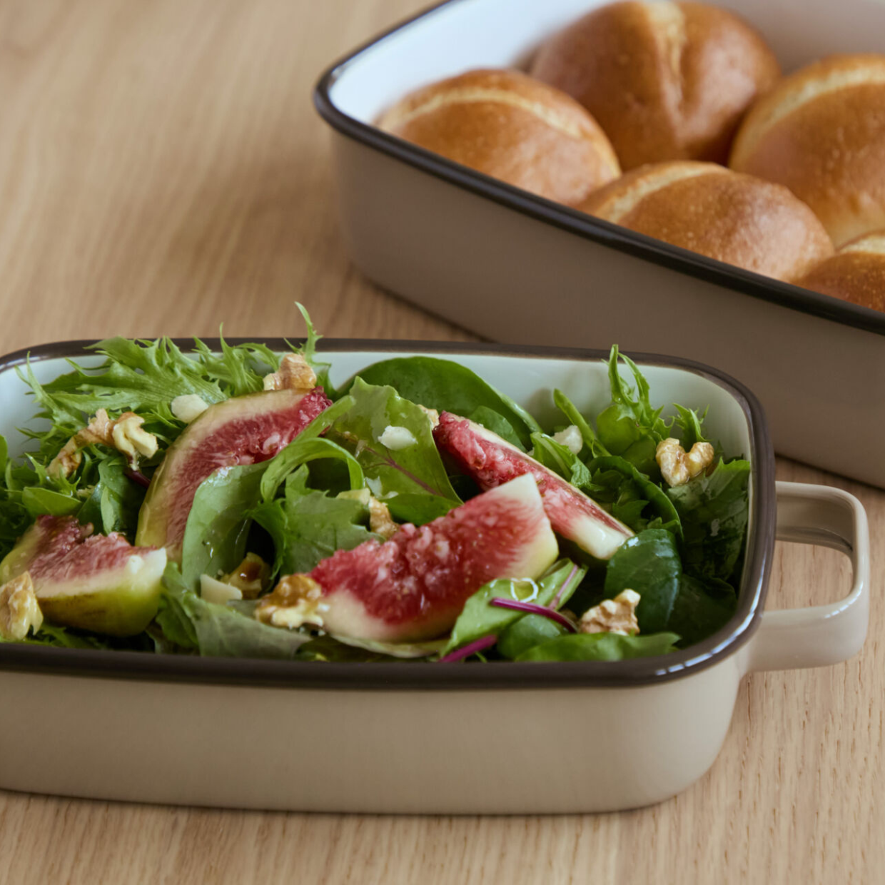 365methods ホーローオーブンディッシュ 浅型S カフェオレ