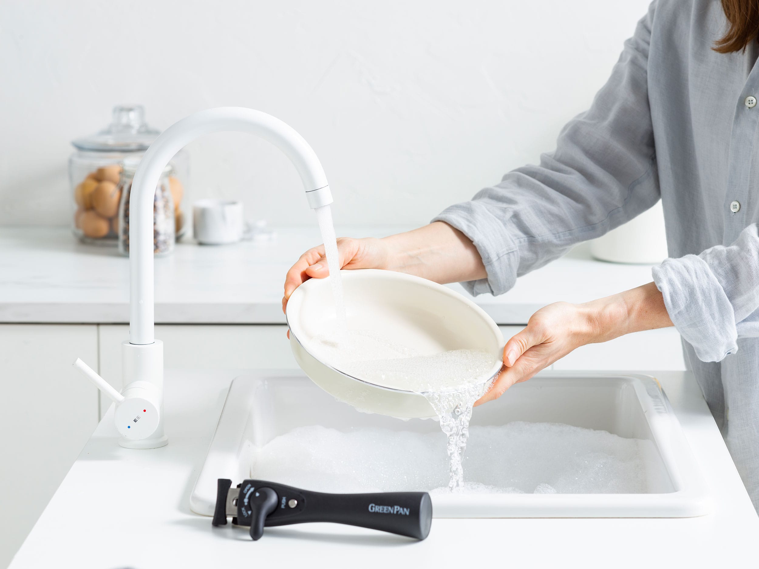 グリーンパン クリックシェフ 5点セット クリームホワイト クリームホワイト 5点セット