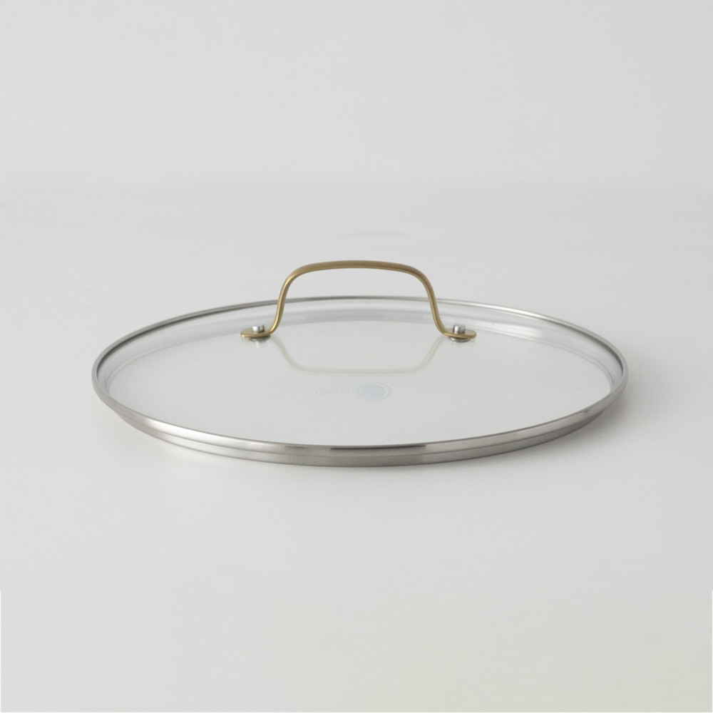 【グリーンパン】ステンレスガラス蓋（ハンドル：ゴールド） 28cm 28cm