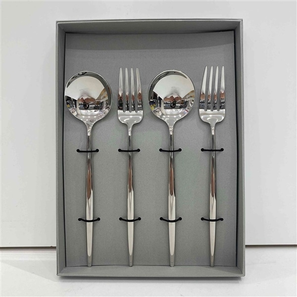 クチポール MOONミラー　テーブル4点セット  BOX(グレー)あり（Cutipol MOON Mirror）MO-3g BOX（グレー）