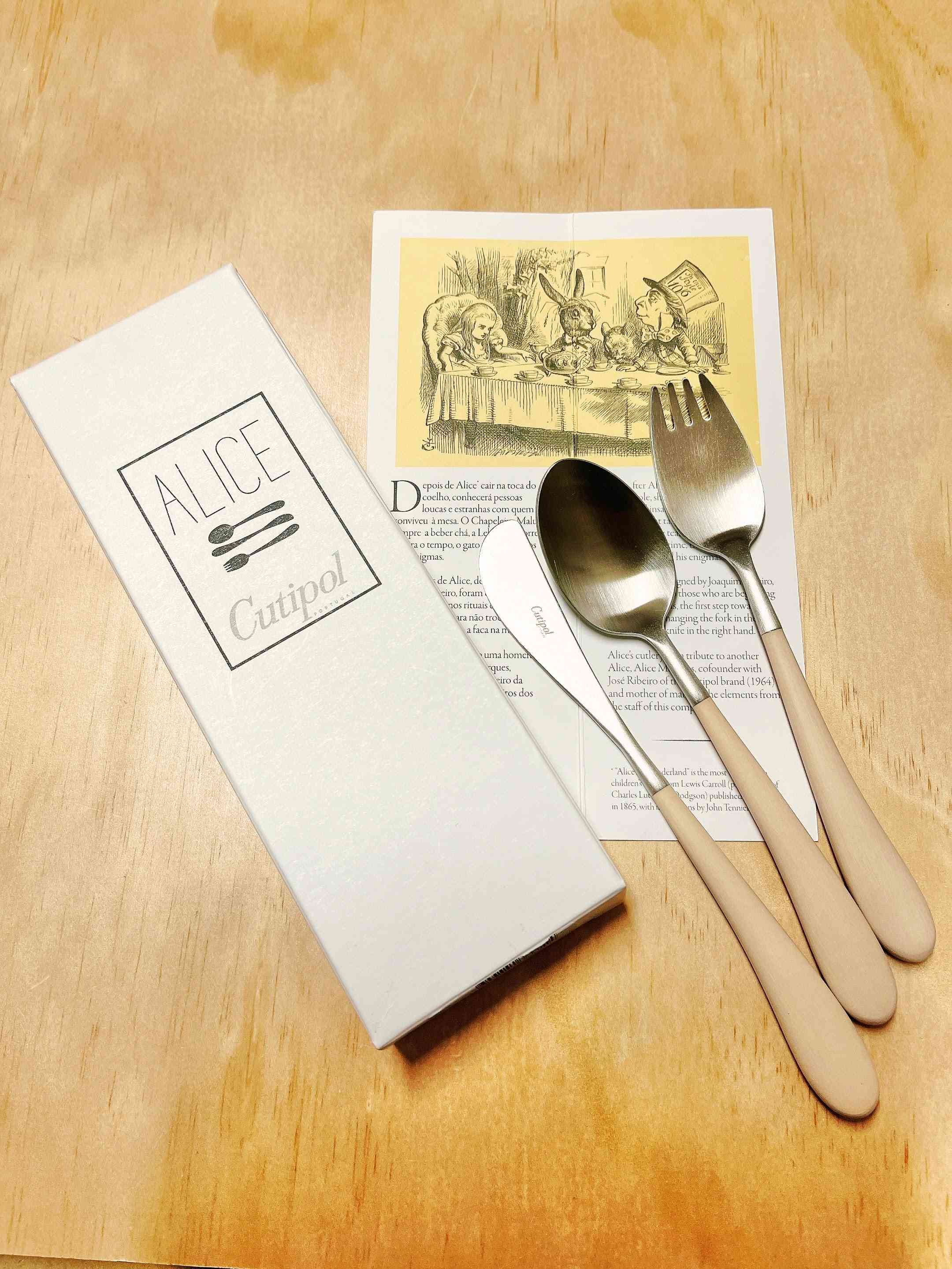 クチポール アリス アイボリー×シルバー3本セット（Cutipol Alice） アイボリー×シルバー