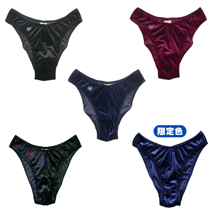 【5cm規格】JBBF公認ボディビルポージングトランクス ベロア タイタンブルー M