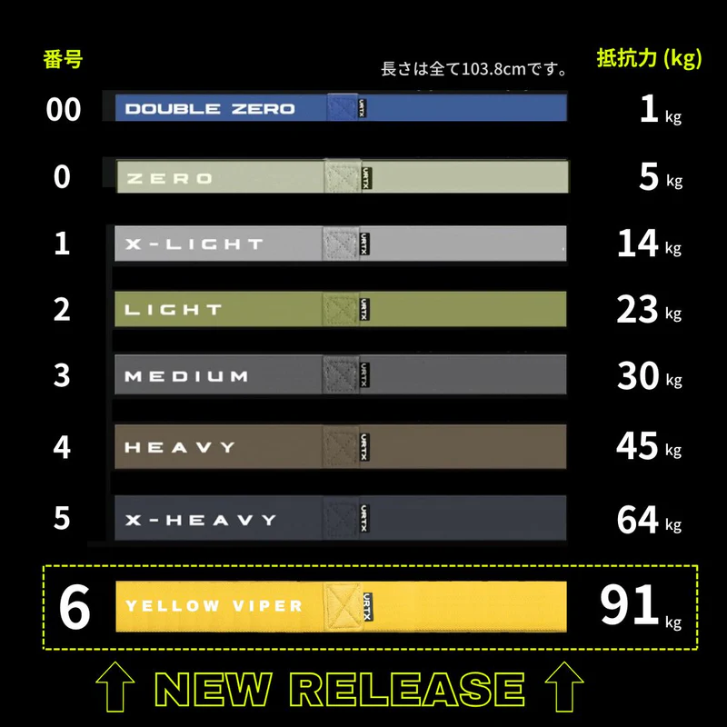 VRTXバンド　Mesh 6 YELLOW　VIPER